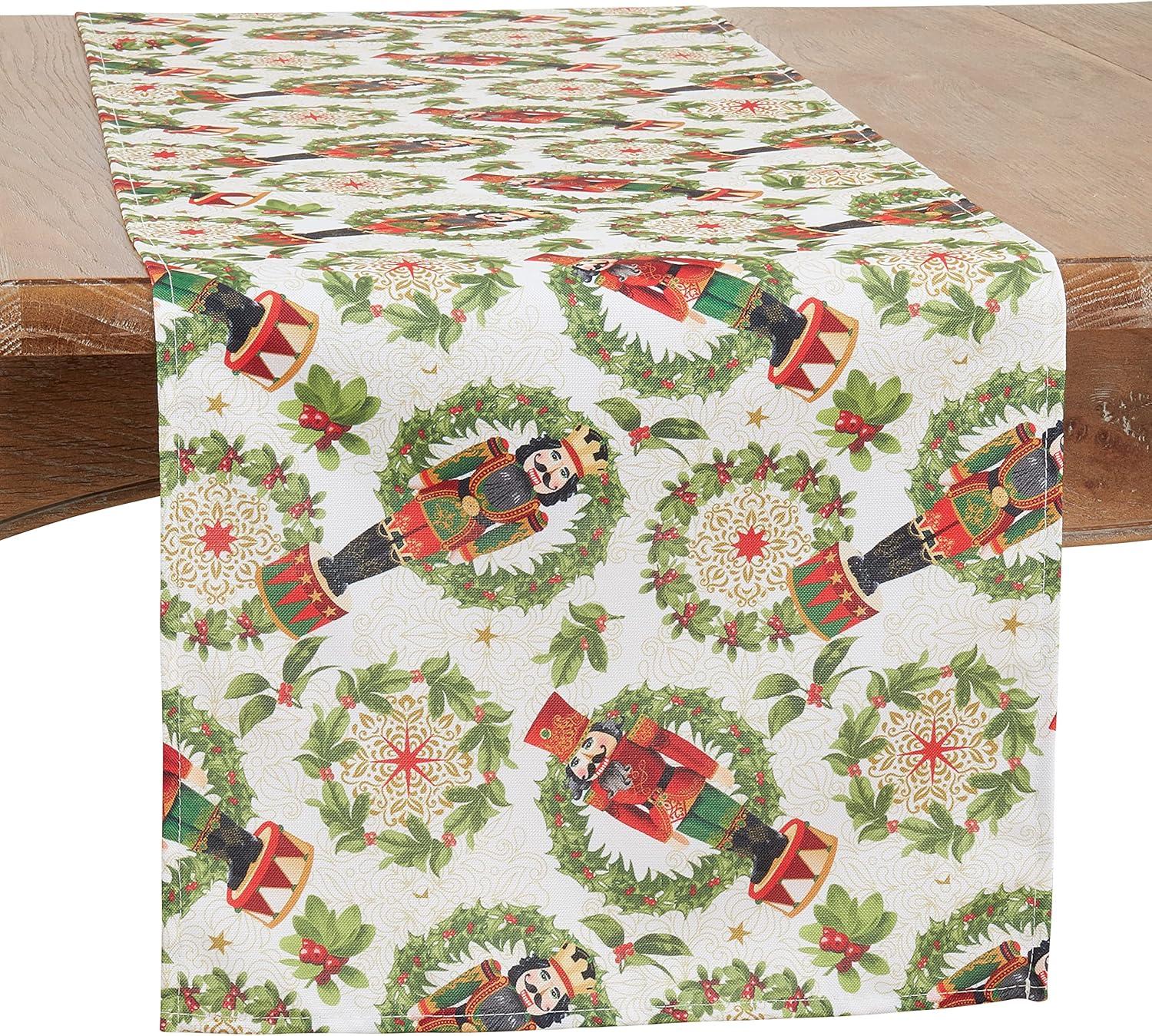 Saro Lifestyle Nutcracker Design Dining Table Runner