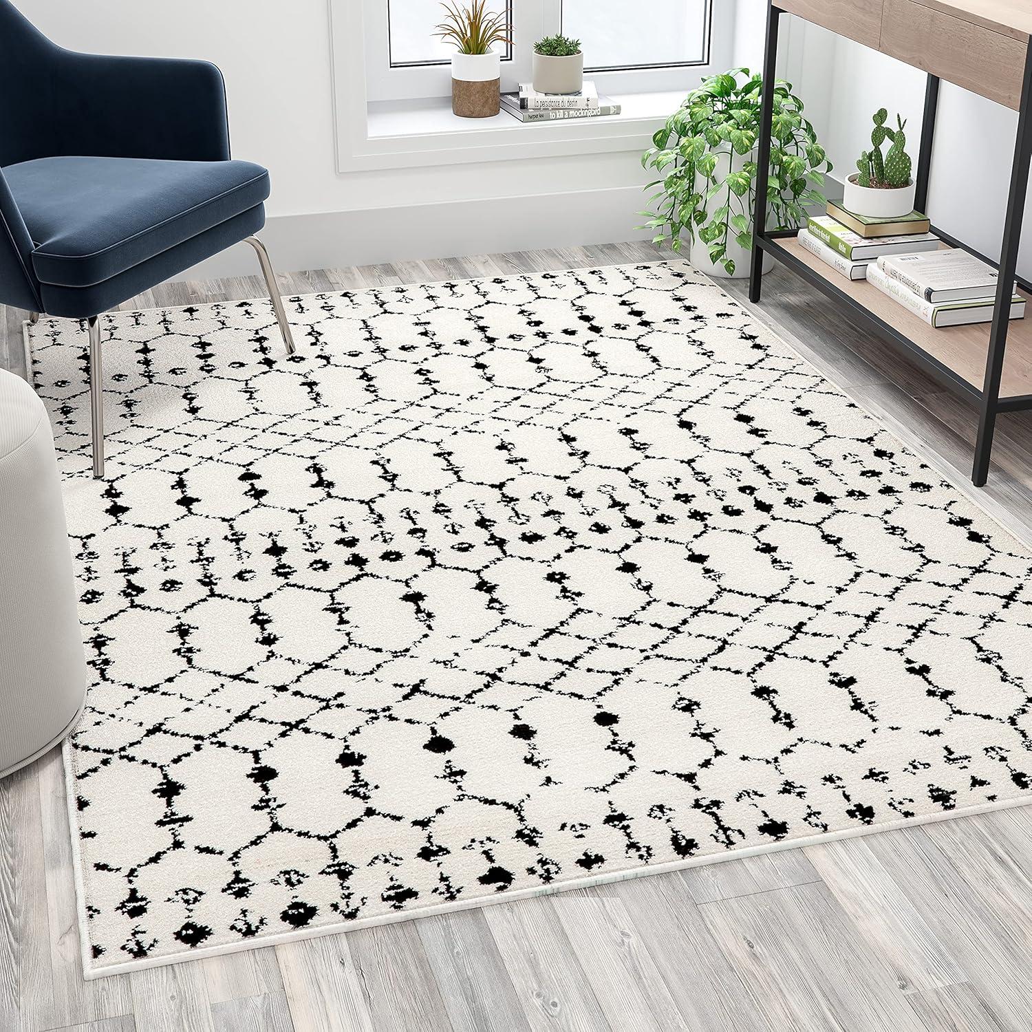 Hashtag Home Eberle Geometric Style Modern Bohemian Design Area Rug