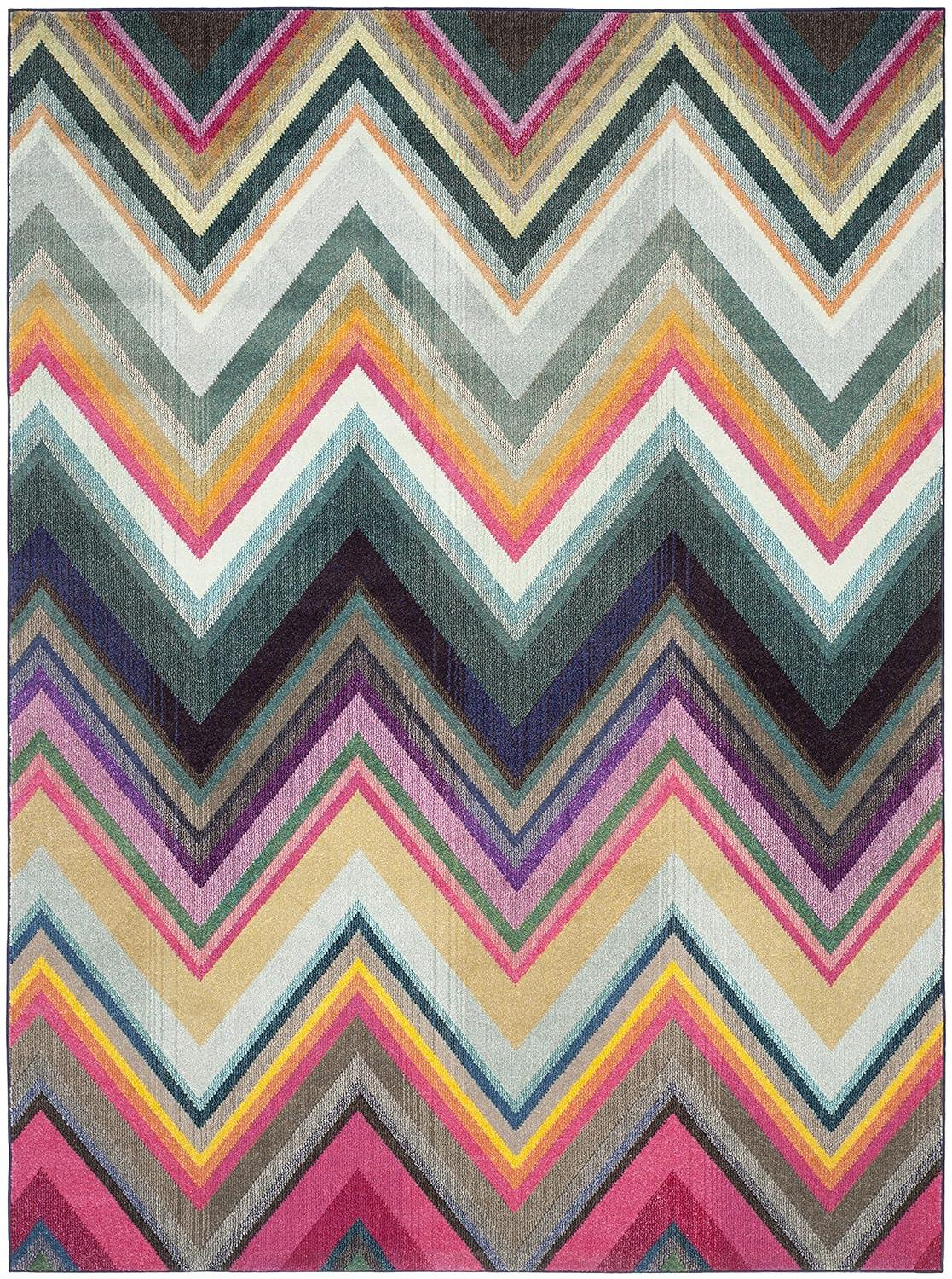 SAFAVIEH Monaco Breana Chevron Area Rug, Multi, 9' x 12'