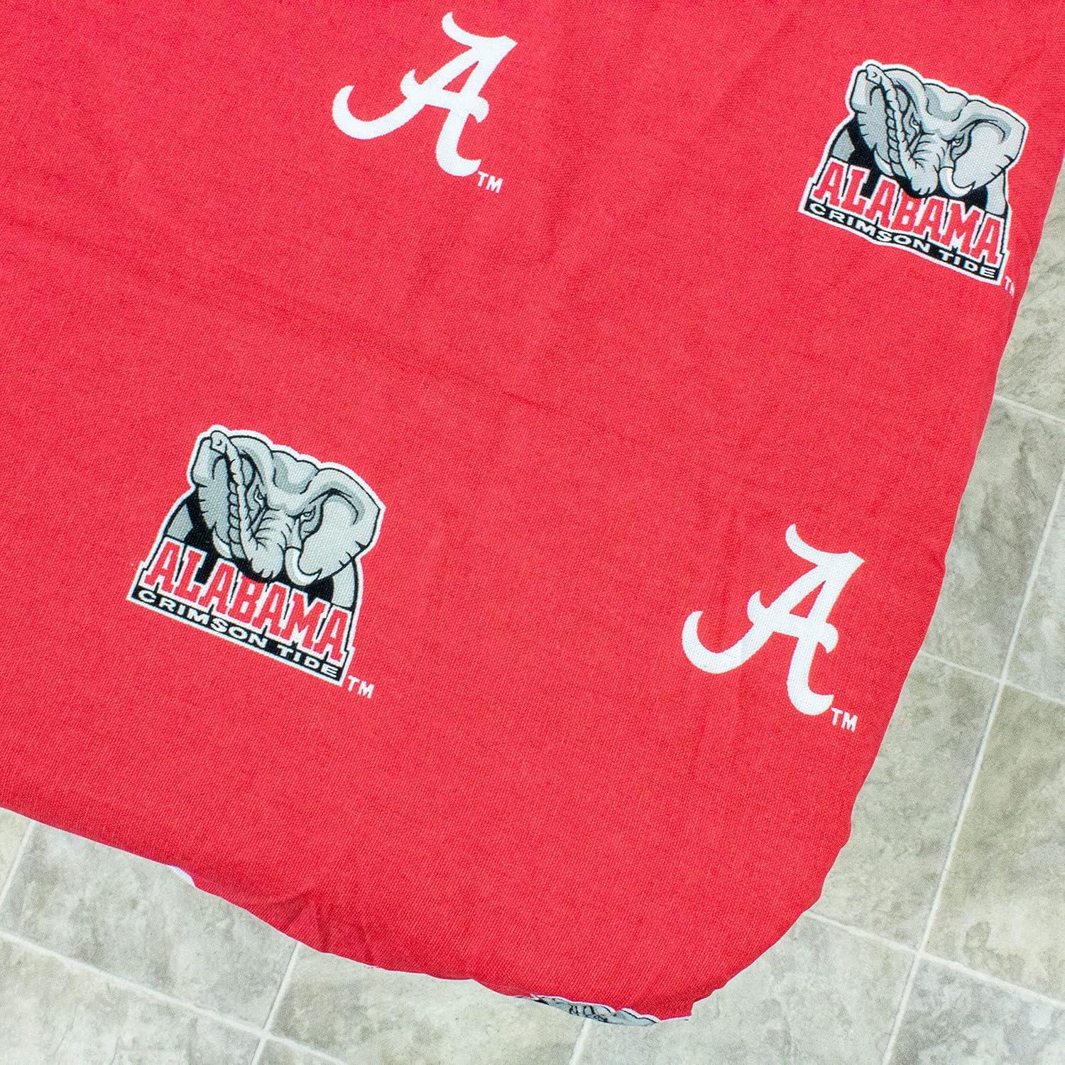 Alabama Crimson Tide Red Cotton Fitted Table Cover