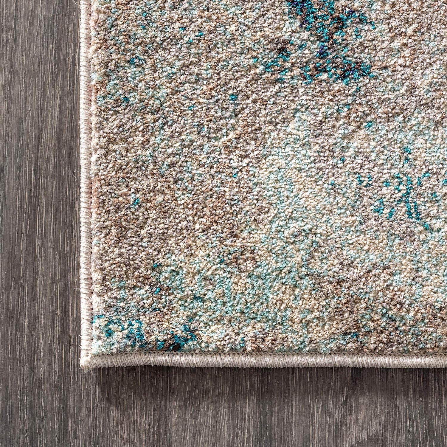 Contemporary Pop Modern Abstract Vintage Faded Area Rug - JONATHAN Y