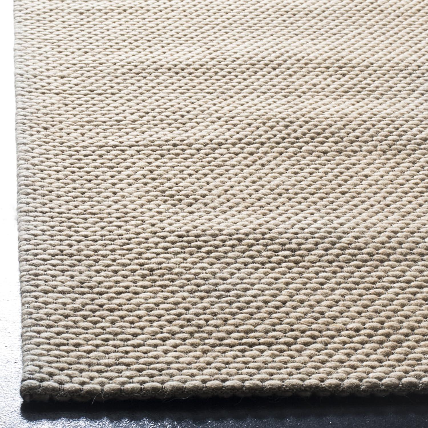 Beige Hand-Tufted Wool and Synthetic 11' x 15' Area Rug