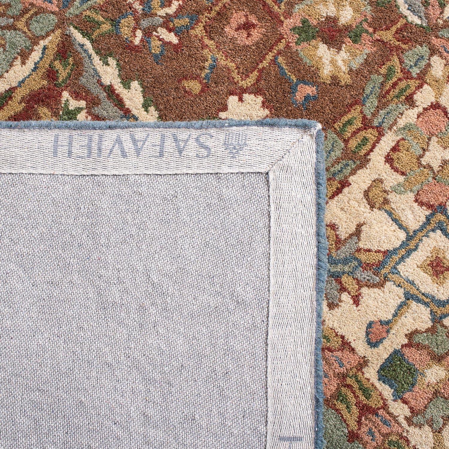 Heritage HG316 Handmade Accent Rug - 3'x5' - Green/Red - Safavieh