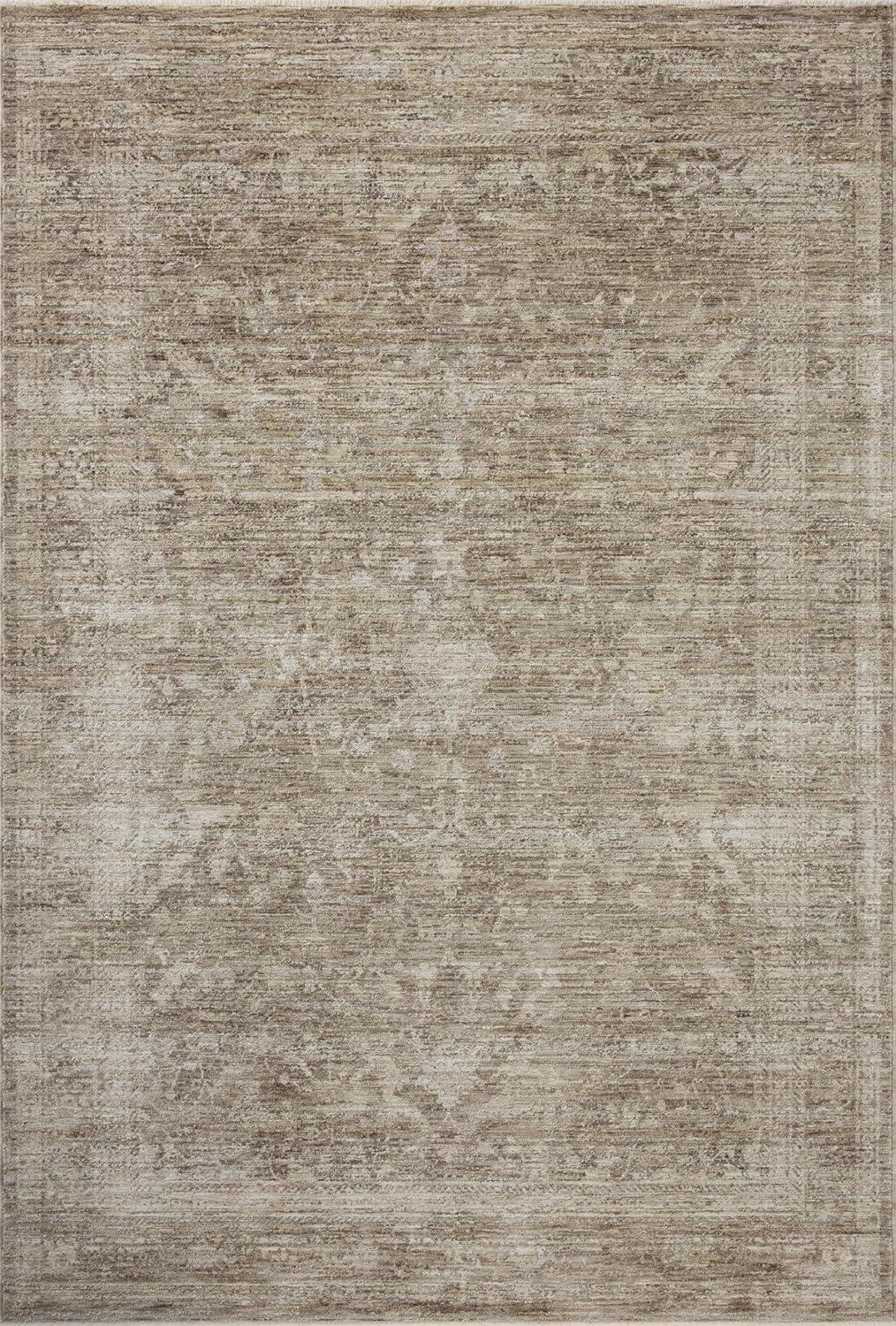 Tabitha Taupe and Pebble Synthetic Runner Rug 2'-7" x 8'-0"
