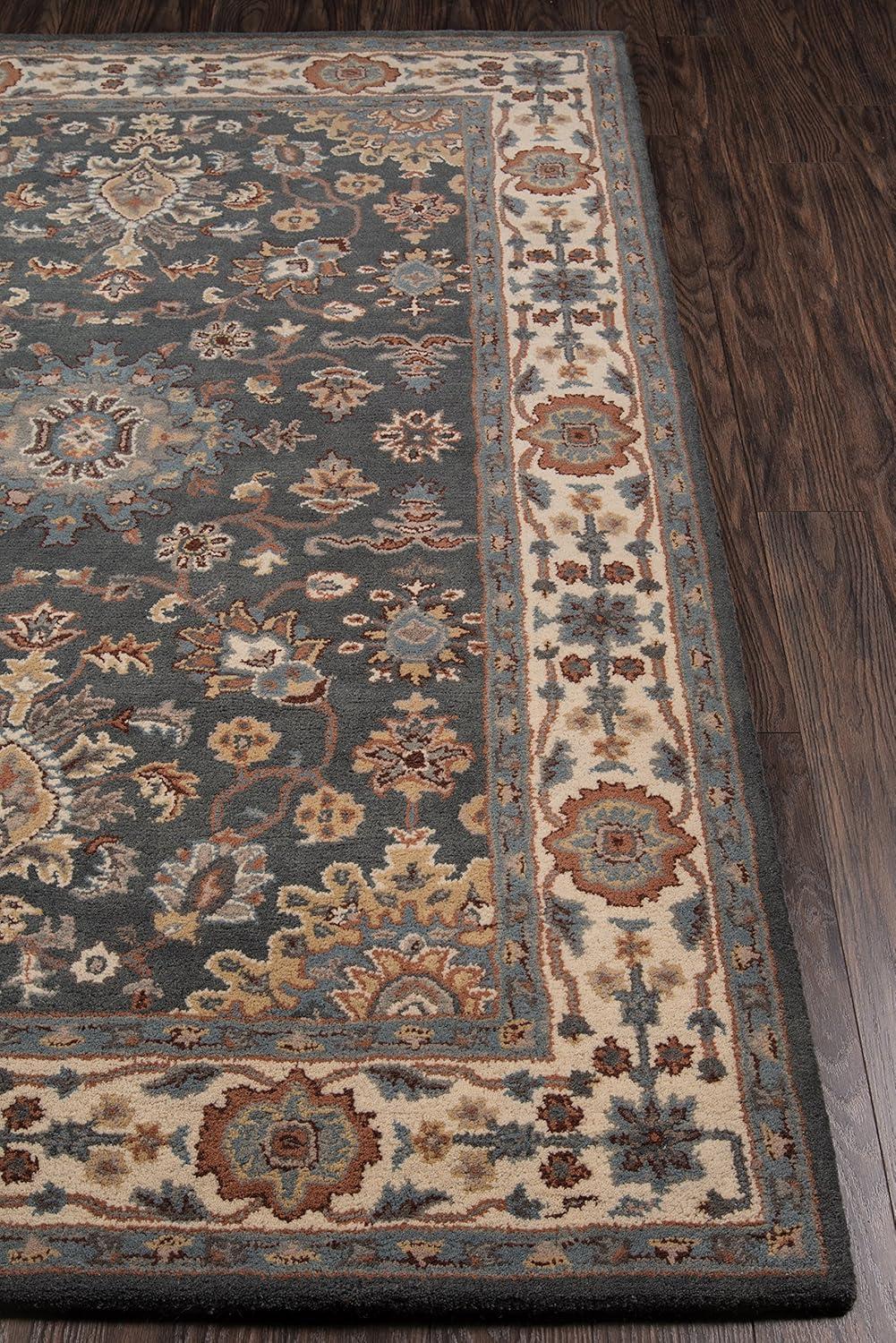 Momeni Traditional Rectangle Area Rug, Grey, 7'6" X 9'6"