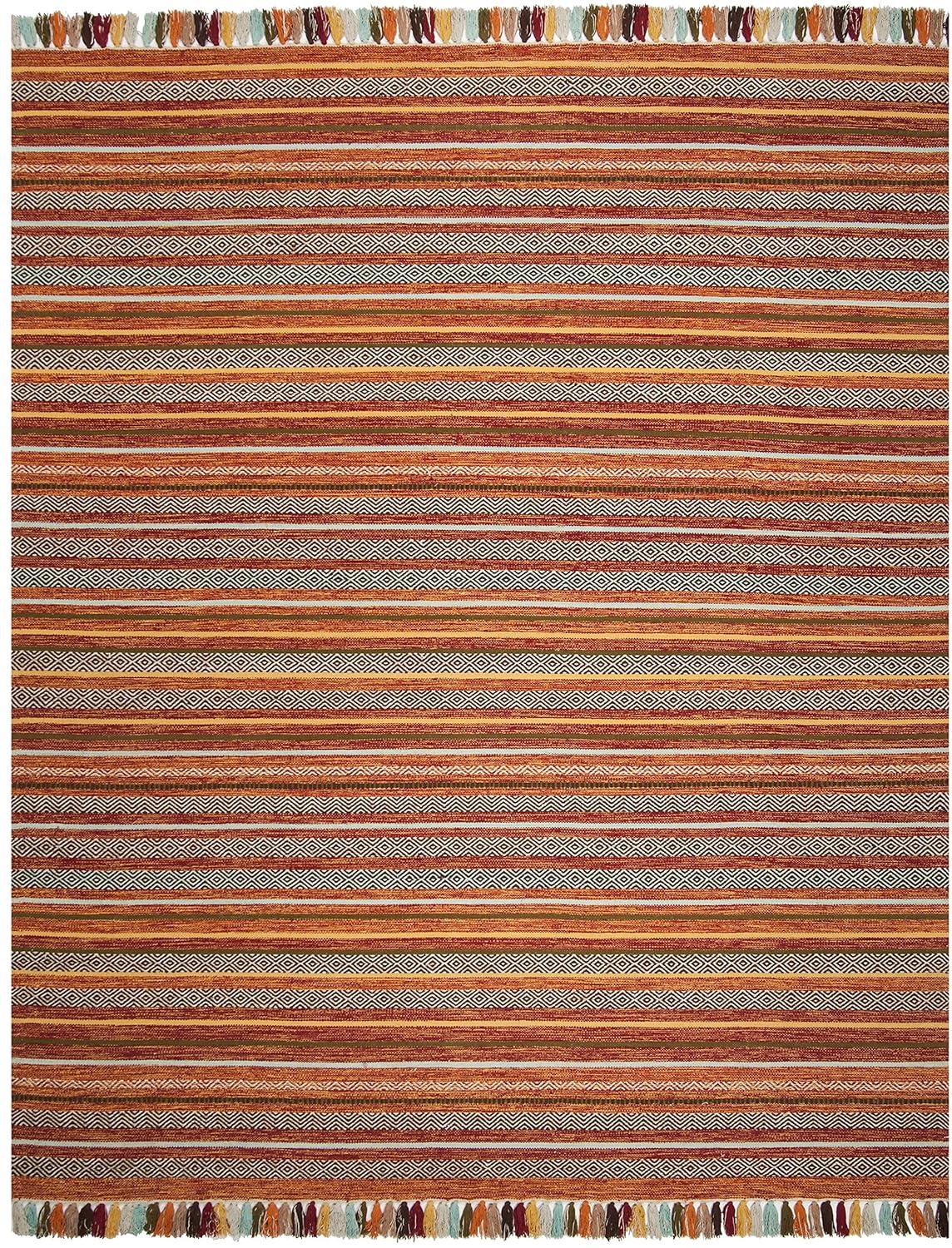 Montauk MTK901 Hand Woven Indoor Area Rug - Rust/Multi - 8'x10' - Safavieh.
