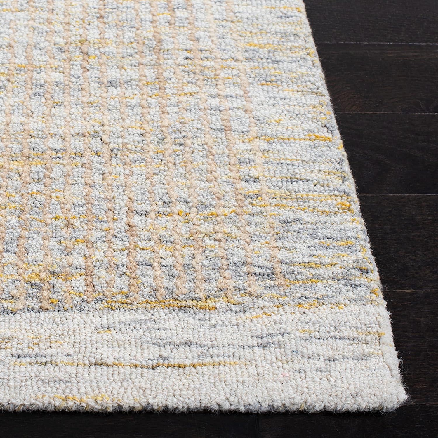 Metro MET151 Hand Tufted Indoor Area Rug - Ivory/Blue - 8'x10' - Safavieh