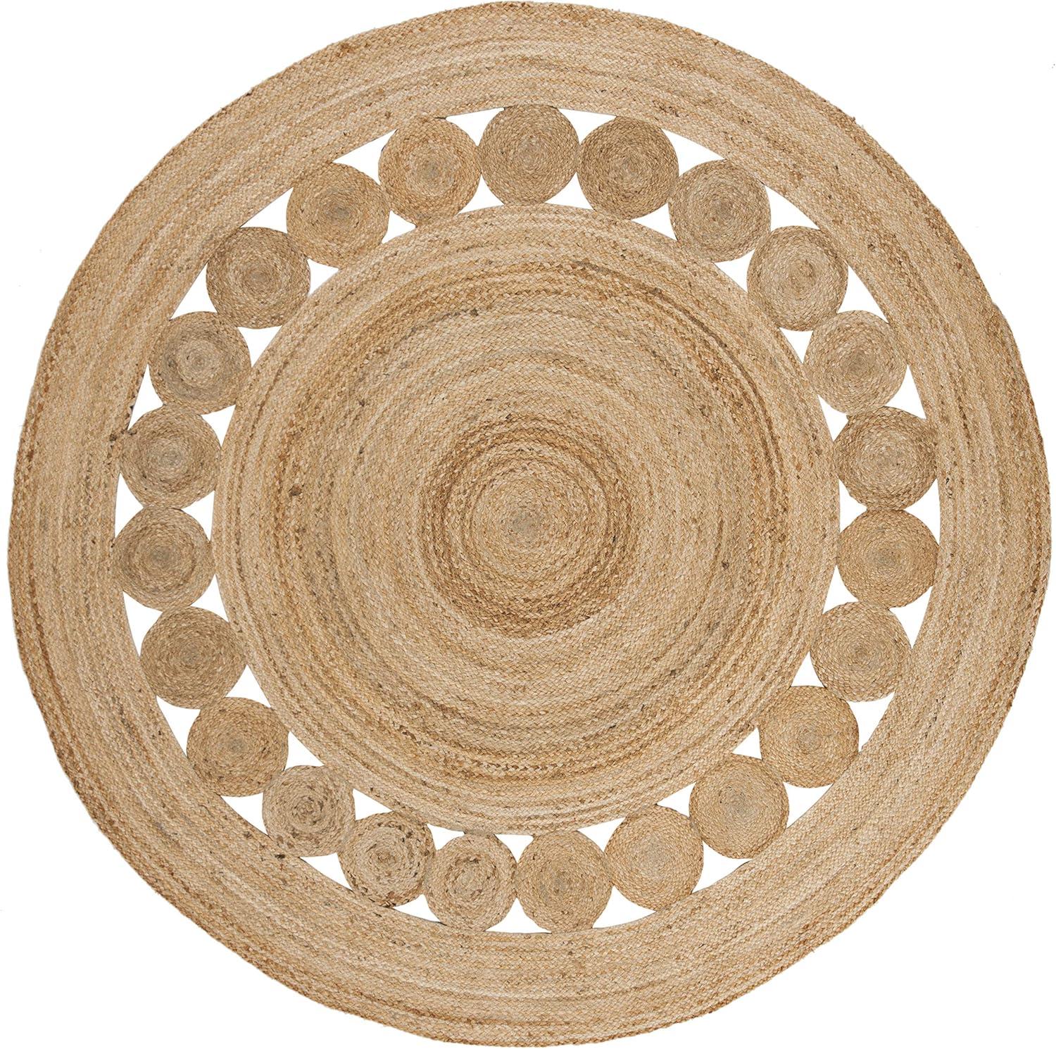 Natural Fiber NF364 Hand Woven Area Rug - Natural - 8' round - Safavieh.