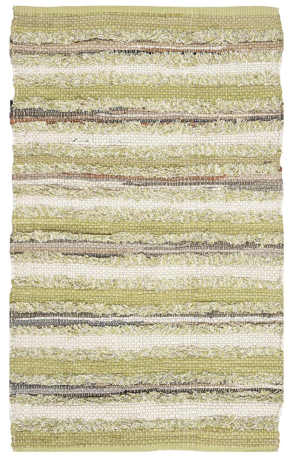 Bester Hand Woven Cotton Striped Rug