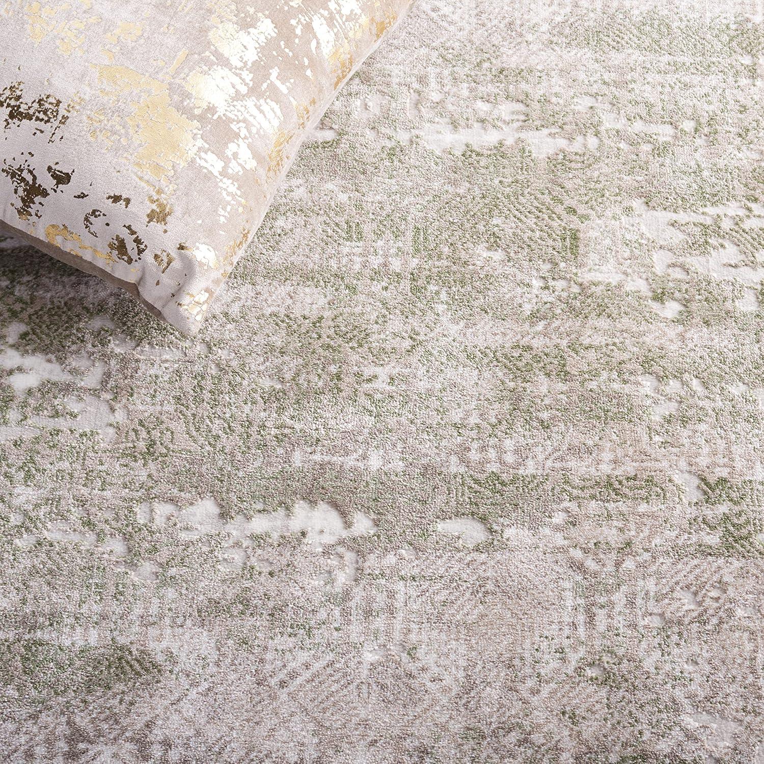 Meadow 500 MDW585 Power Loomed Indoor Area Rug - Beige/Sage - 9'x12' - Safavieh