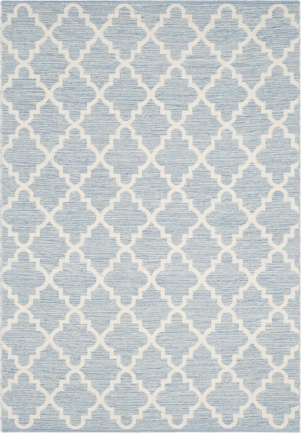Montauk MTK810 Hand Woven Indoor Area Rug - Light Blue/Ivory - 5'x8' - Safavieh.