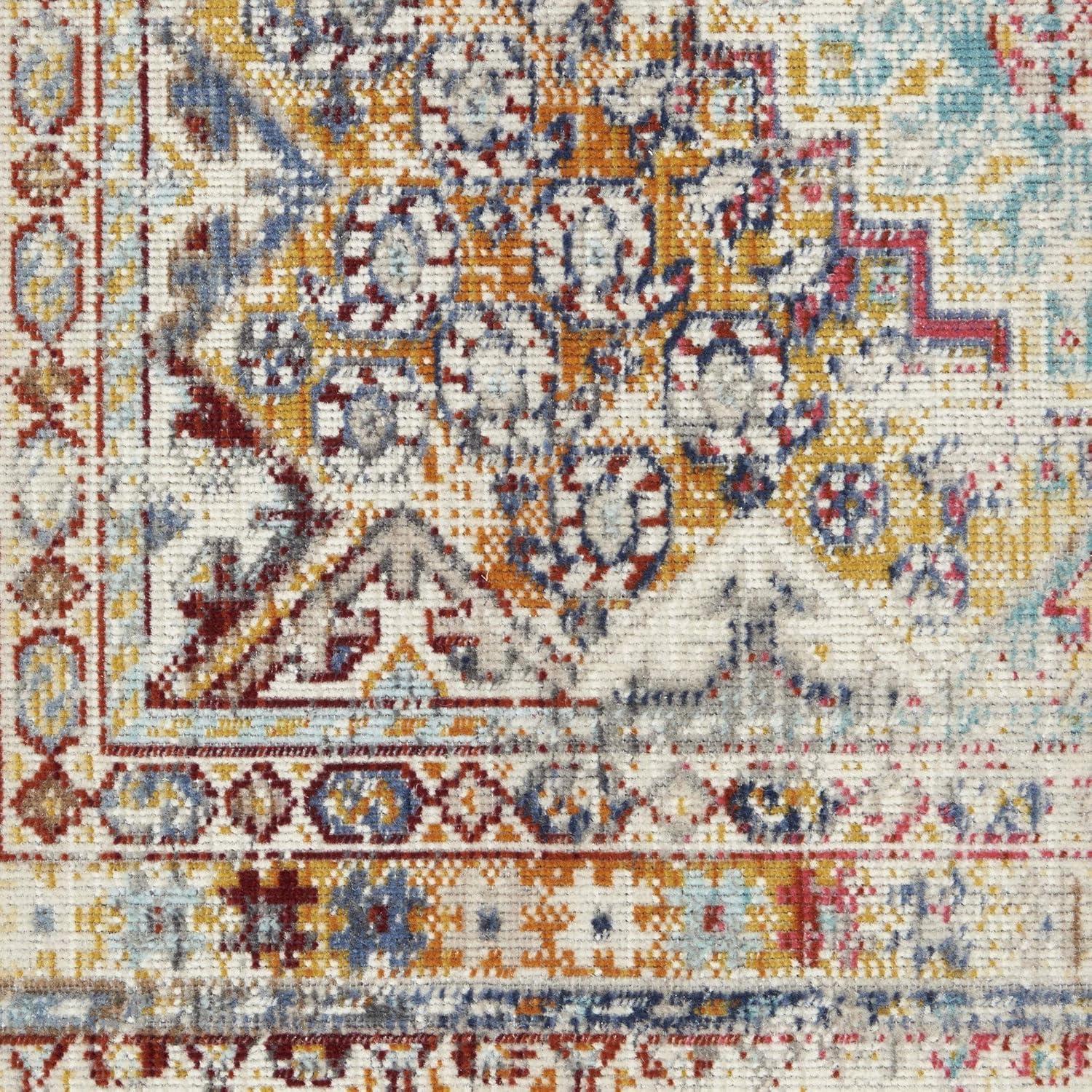 Kelly Clarkson Home Kinsley Oriental Ivory/Navy/Rust Area Rug