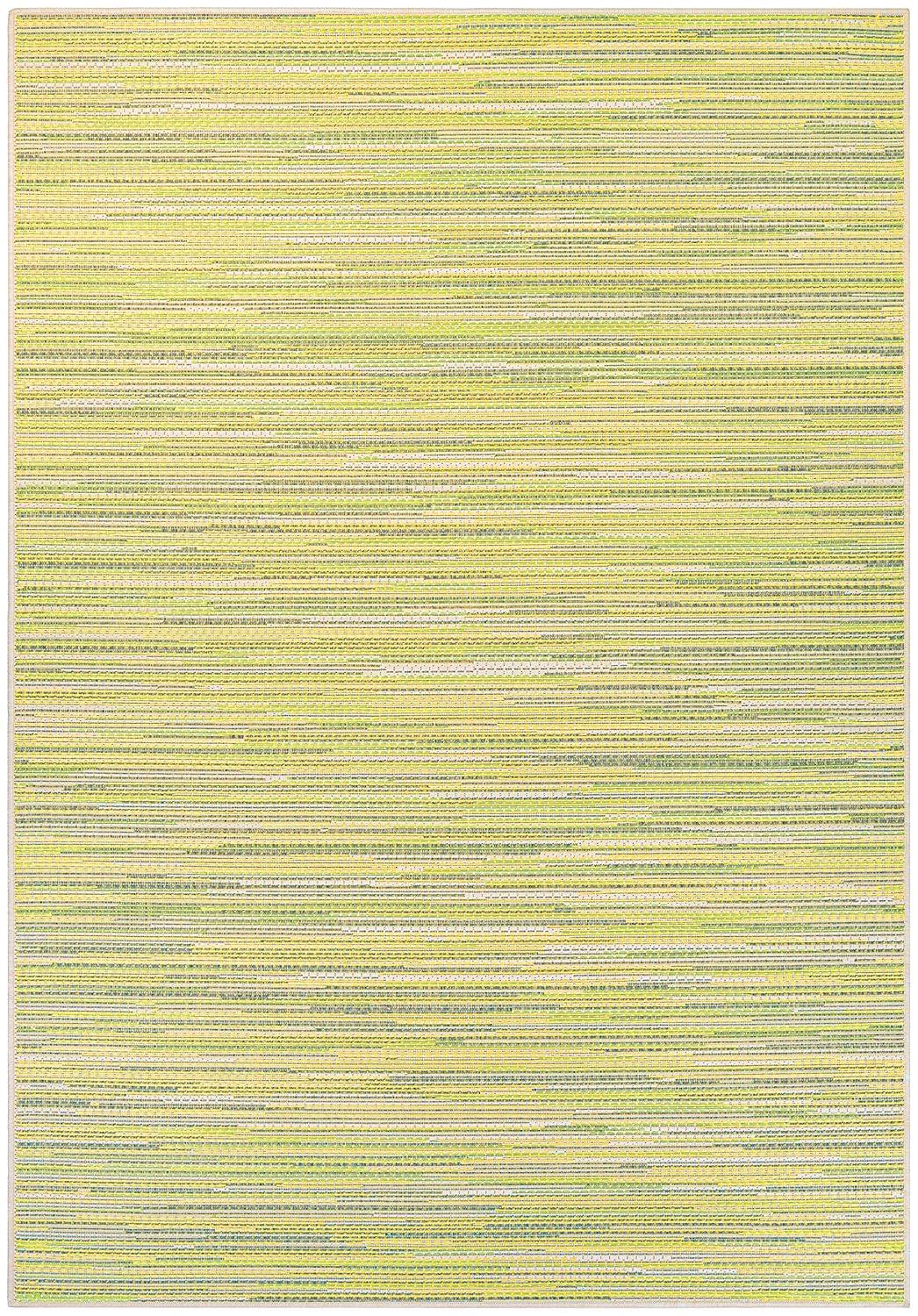 Couristan Monaco Alassio Indoor/Outdoor Area Rug, 5'10" x 9'2", Sand-Sea Mist Green-Lemon Yellow