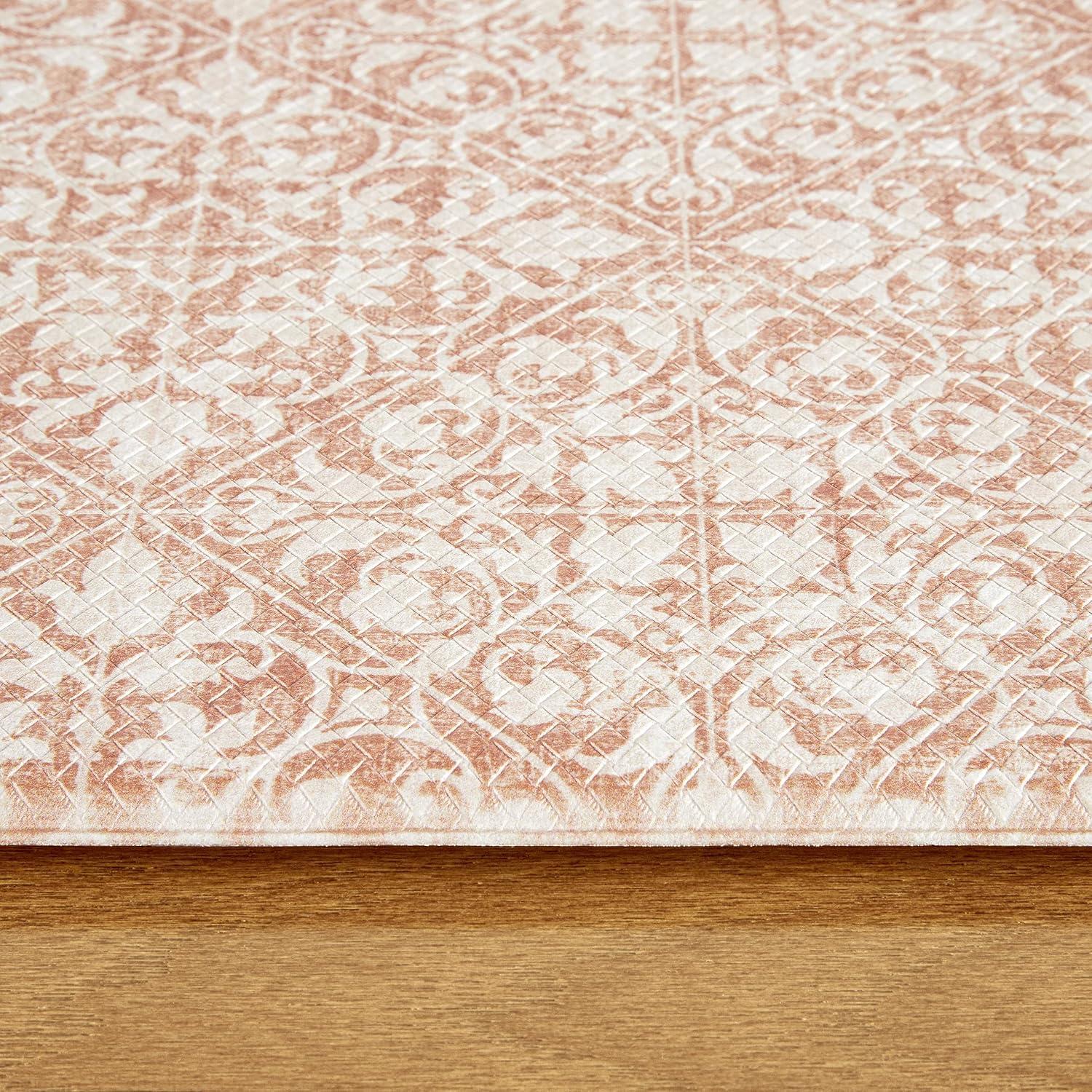 Town & Country Living TOWN & COUNTRY BASICS Comfort Plus Non-Slip Backing Vintage Medallion Tile Anti Fatigue Comfort Mat