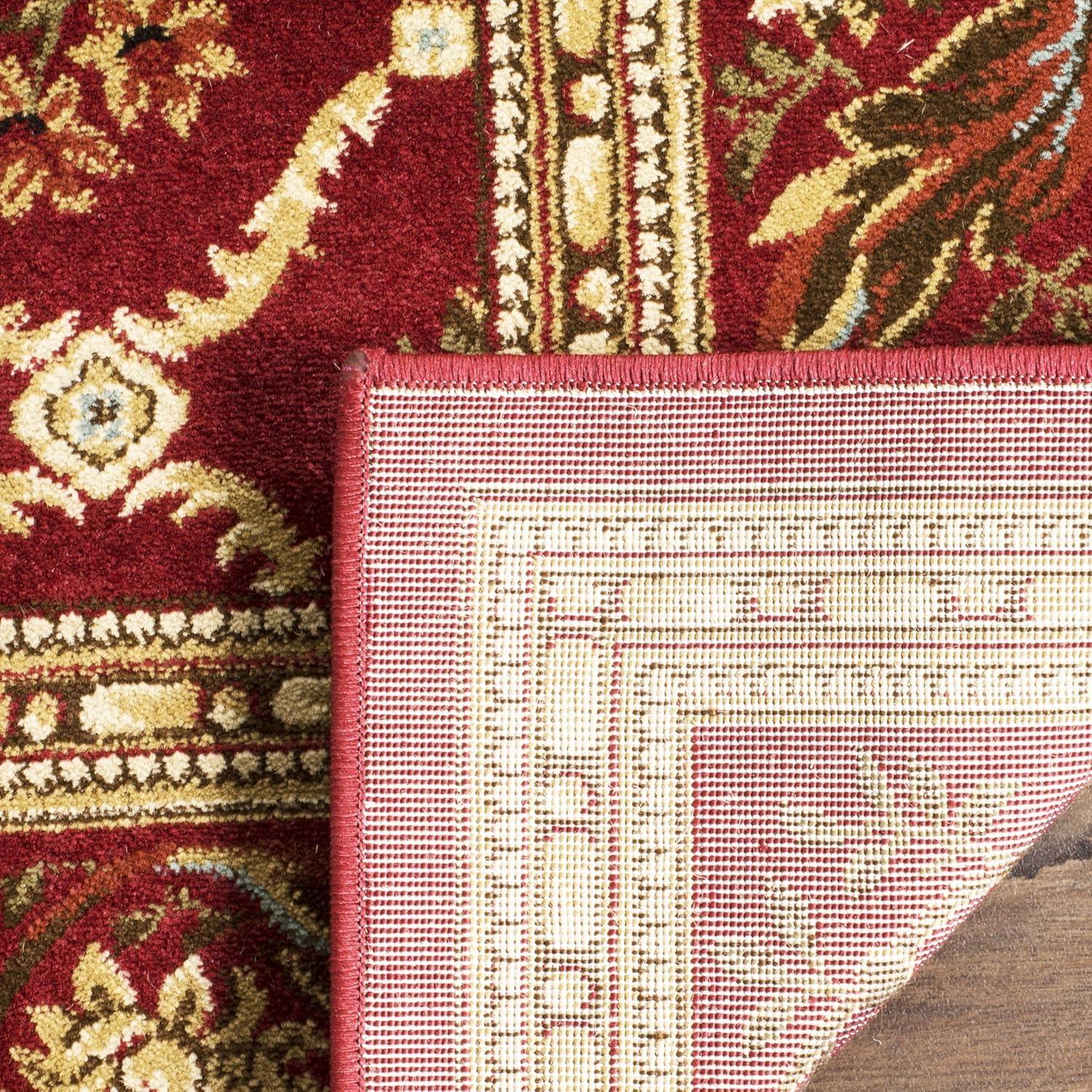 Lyndhurst LNH556 Power Loomed Area Rug - Red/Red - 8'9"x11'9" - Safavieh.