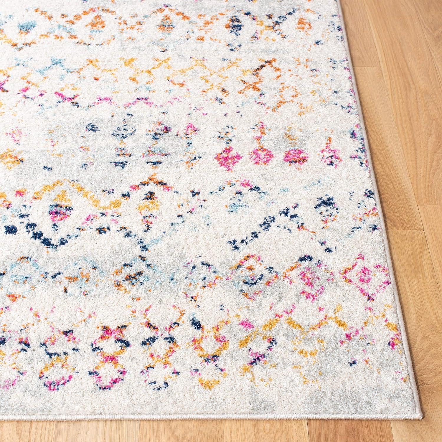 Tulum TUL240 Power Loomed Indoor Area Rug - Ivory/Gold - 8'x10' - Safavieh