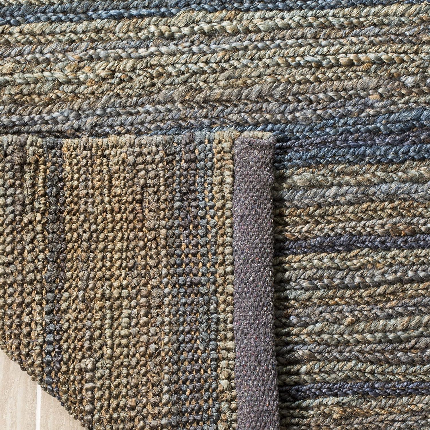Organic ORG115 Hand Knotted Accent Rug Blue 3' X 5' - Safavieh.