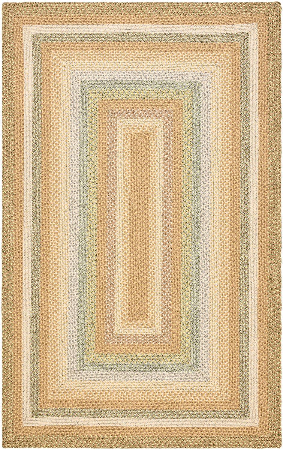 Braided BRD314 Hand Woven Area Rug - Tan/Multi - 5'x8' - Safavieh.