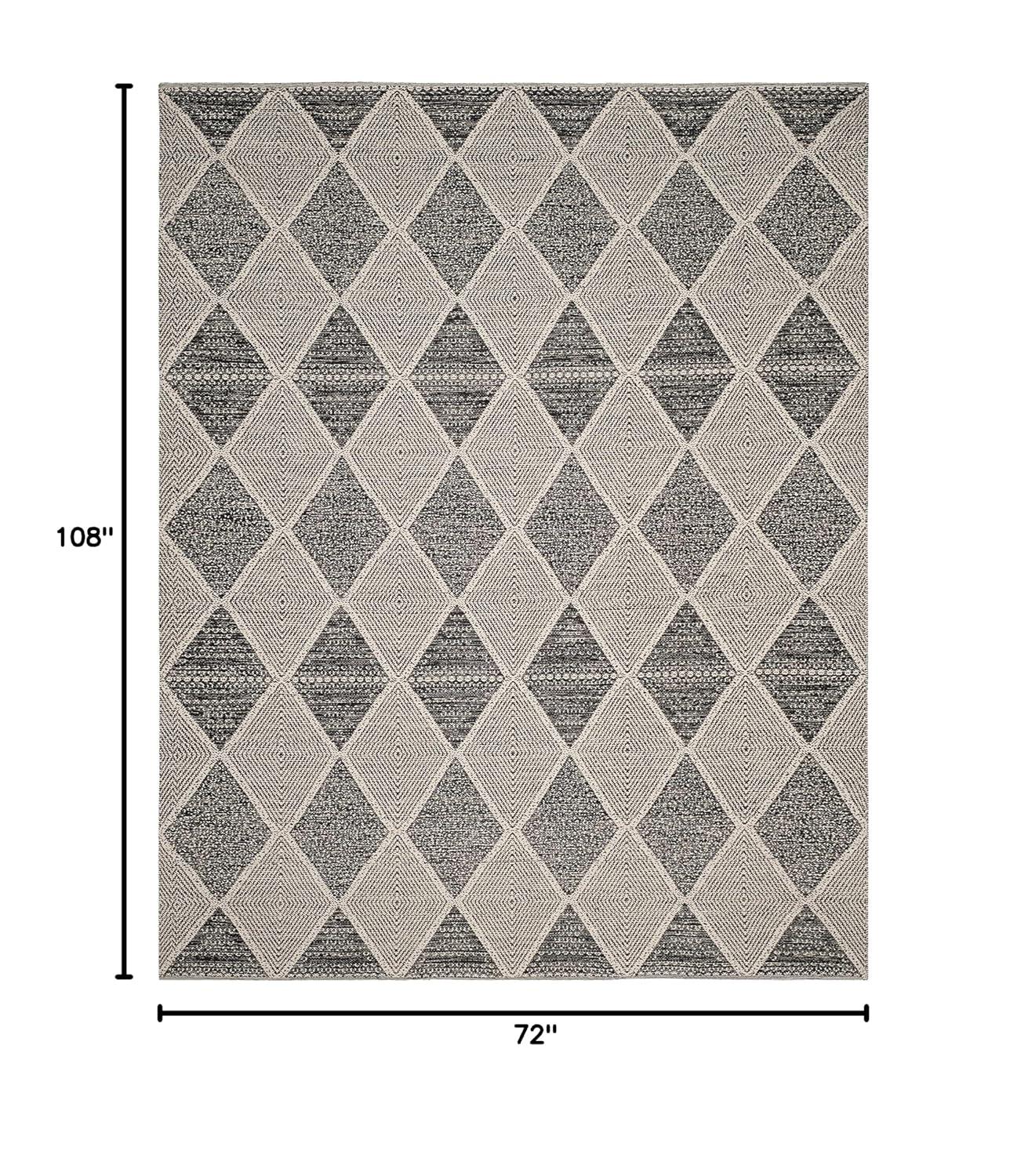 Montauk MTK822 Hand Woven Indoor Area Rug - Black - 6'x9' - Safavieh.