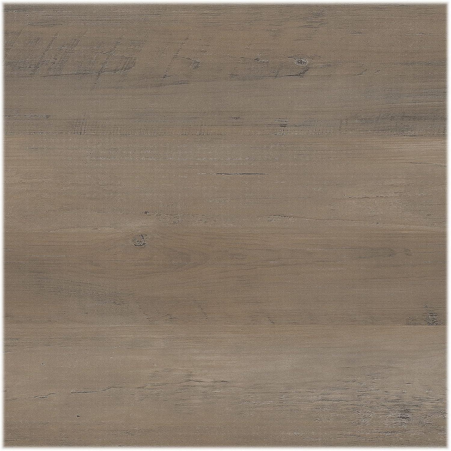 Bush Furniture Salinas Hutch for L Desk, Driftwood Gray