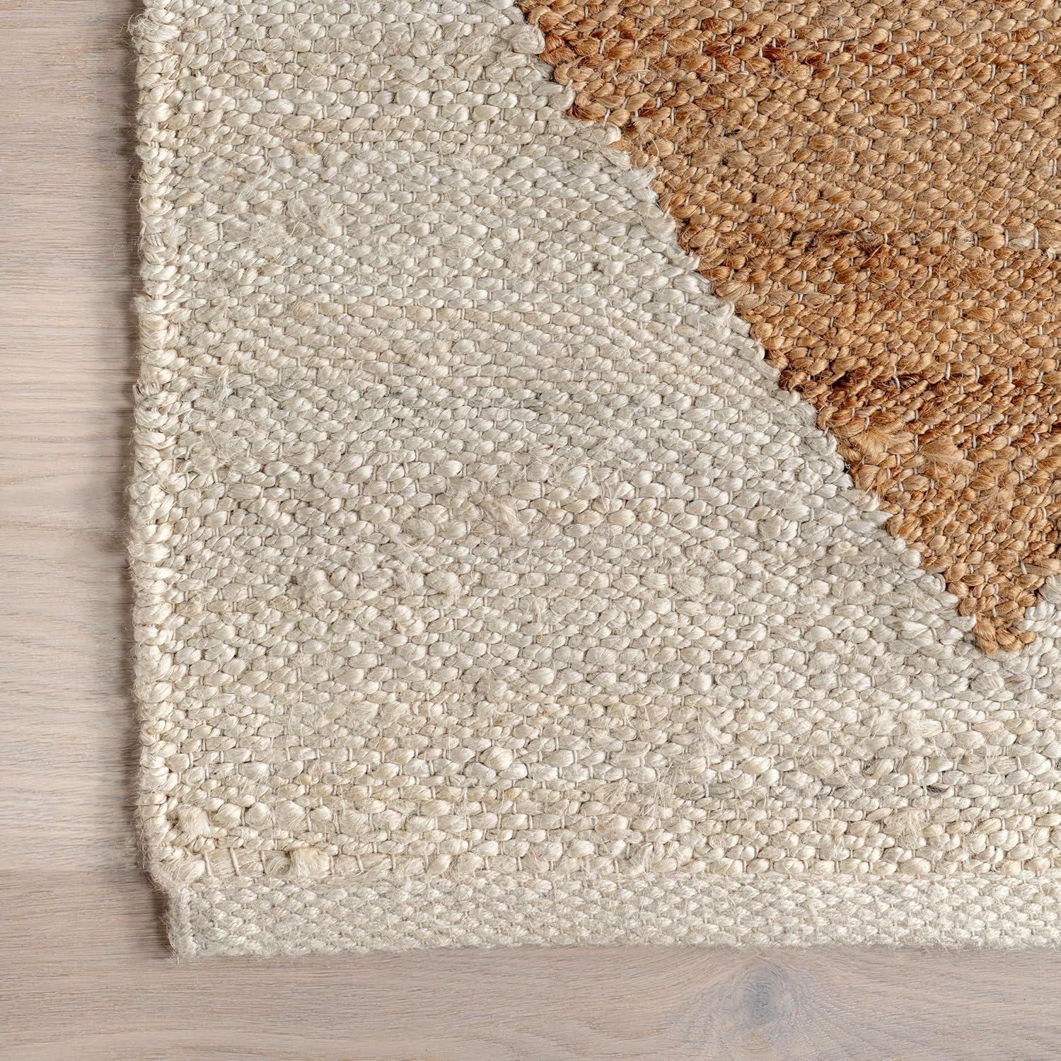 Nuloom Pandora Diamond Jute Indoor Area Rug, Runner 2' x 8', Ivory