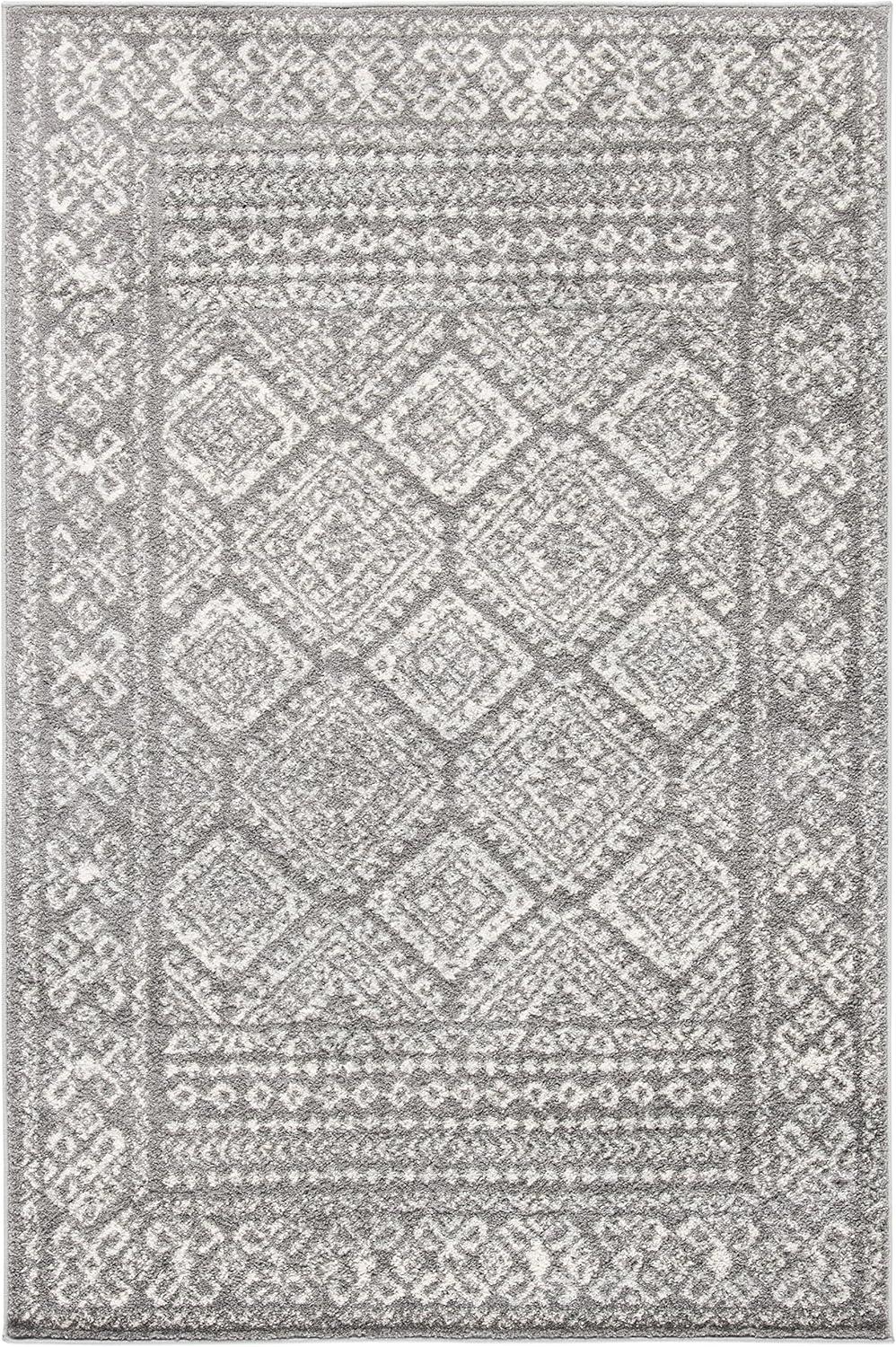 SAFAVIEH Tulum Ophelia Bordered Geometric Runner, 2' x 5', Ivory/Terracotta