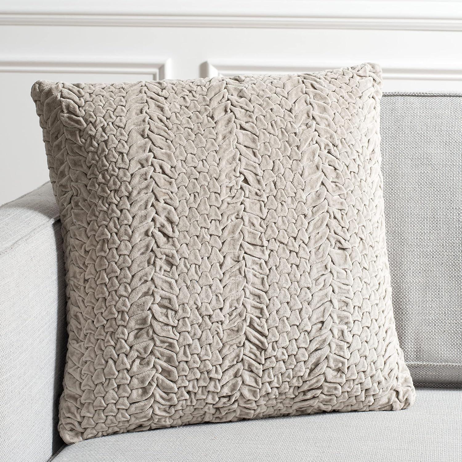 Barlett Pillow - Light Grey - 12"X20" - Safavieh