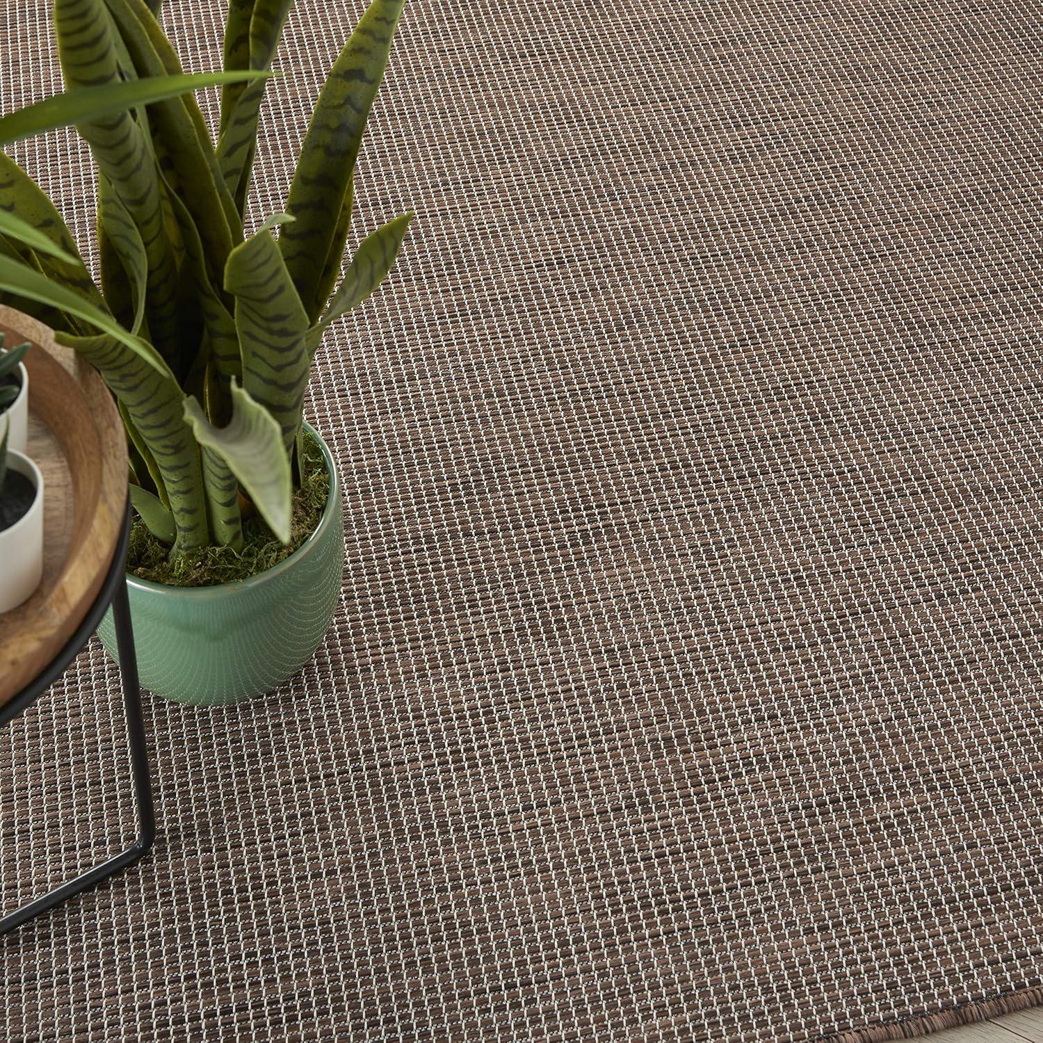 Ebern Designs Southwestern Machine Woven Polypropylene Indoor / Outdoor Area Rug in Natural