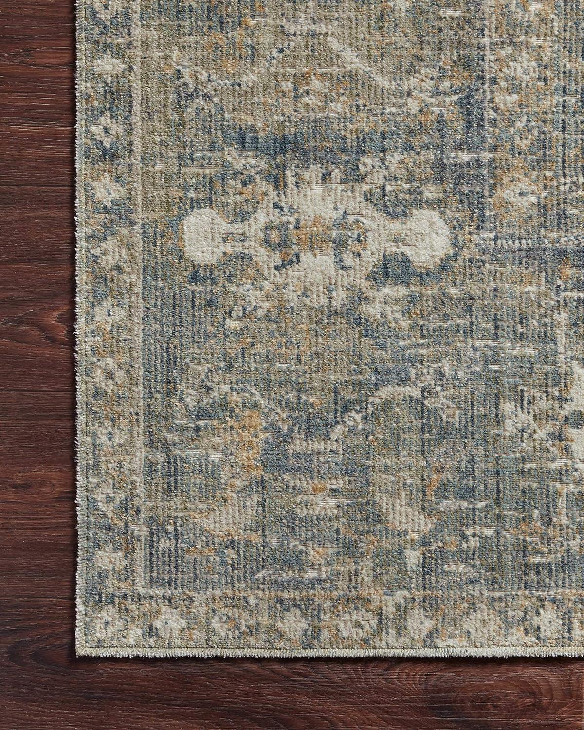 Rosemarie Rug by Chris Loves Julia x Loloi - Sand and Lagoon / 7'9" Round