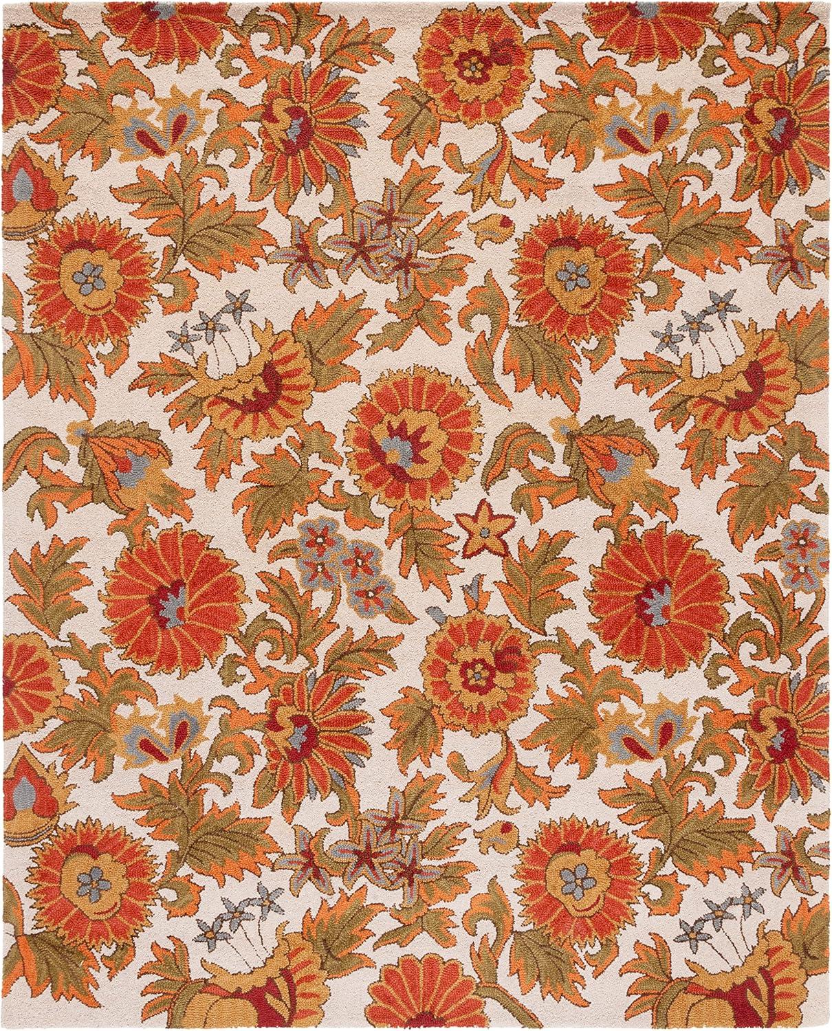 Earlee Hand Tufted Wool Floral Rug