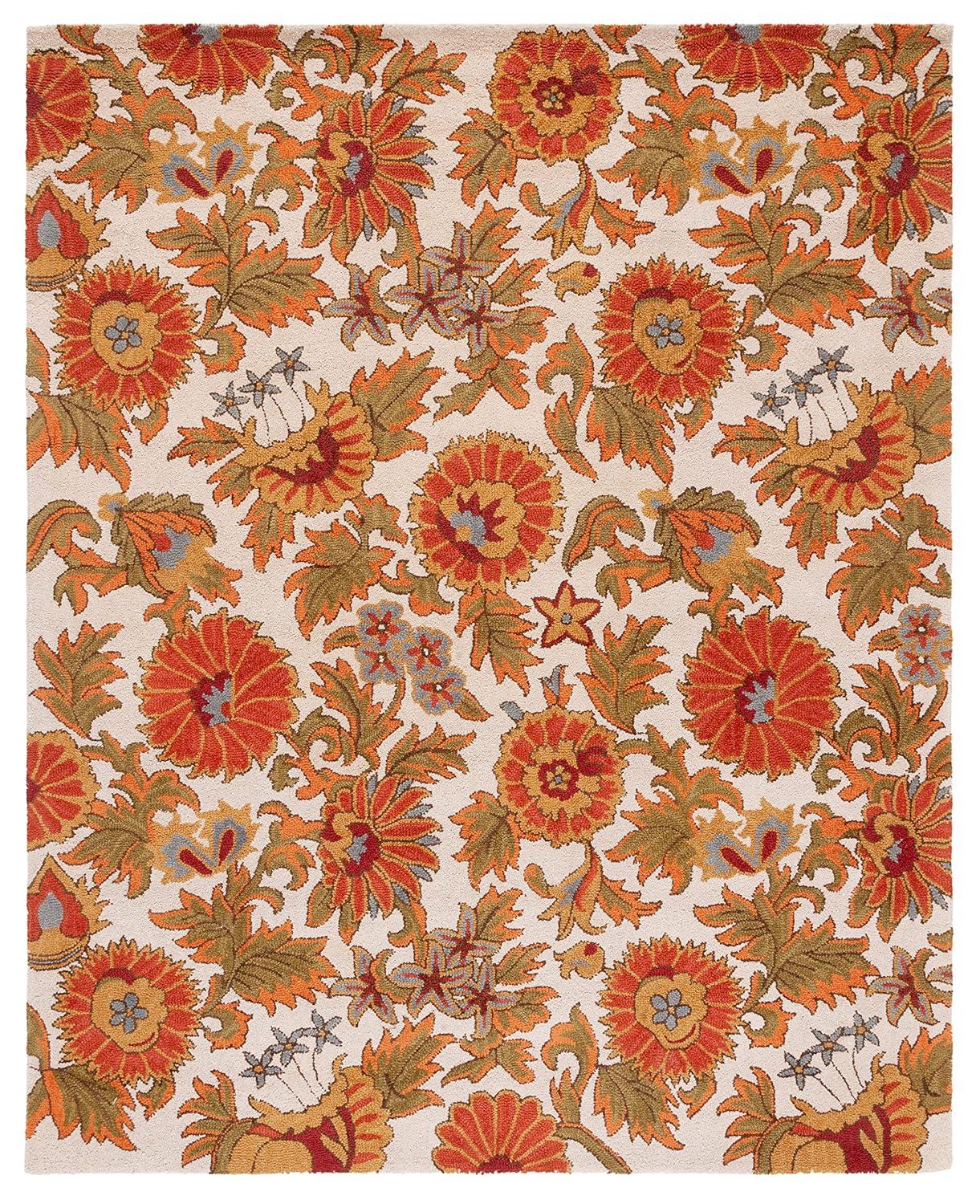 Earlee Hand Tufted Wool Floral Rug