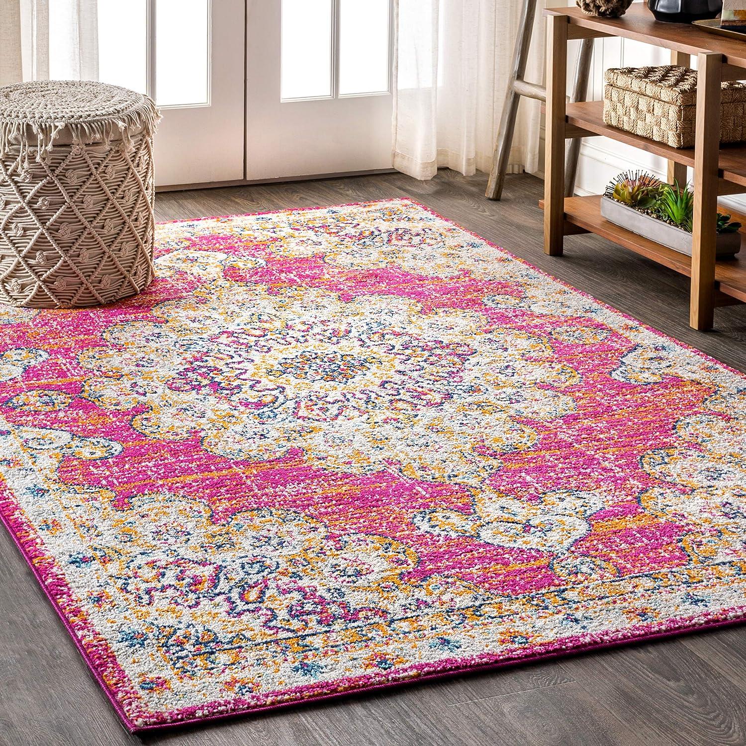 Bohemian FLAIR Boho Vintage Medallion Area Rug - JONATHAN Y