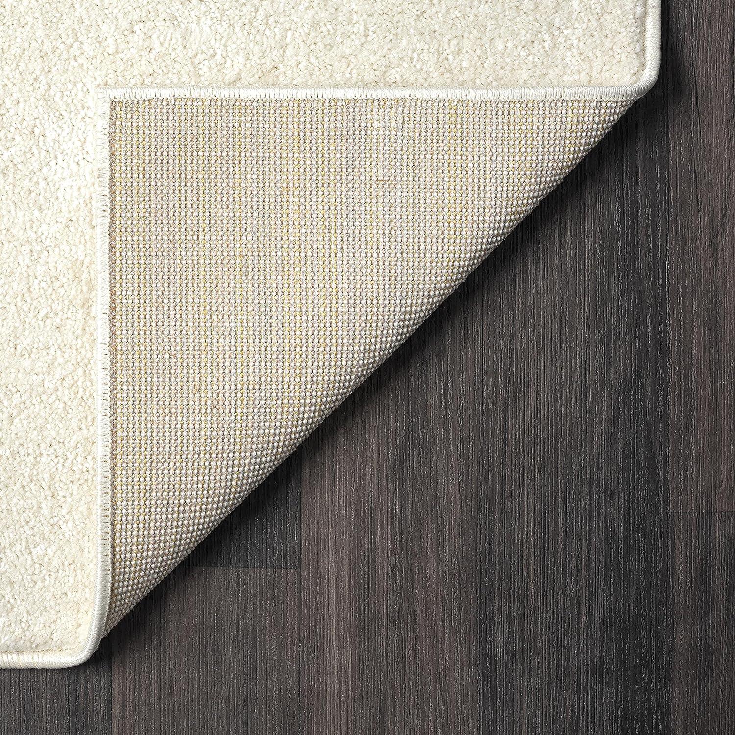Abani Deco Collection Area Rug Mid Century Modern Bedroom Living Room Decor Floor Rug 6 x 9 Cream Grey