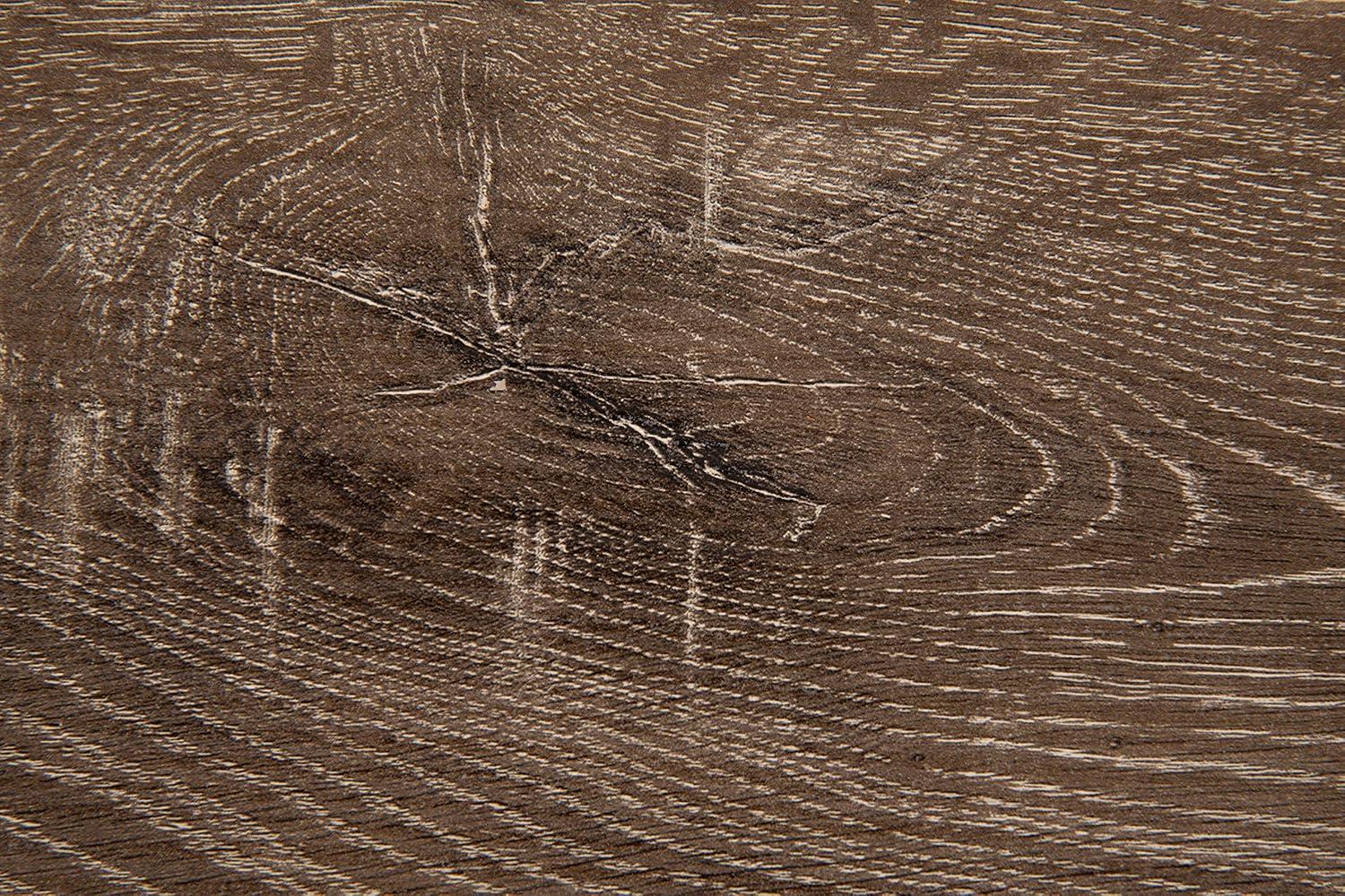 Tribeca Weathered Wood Veneer Bedside Table with Storage