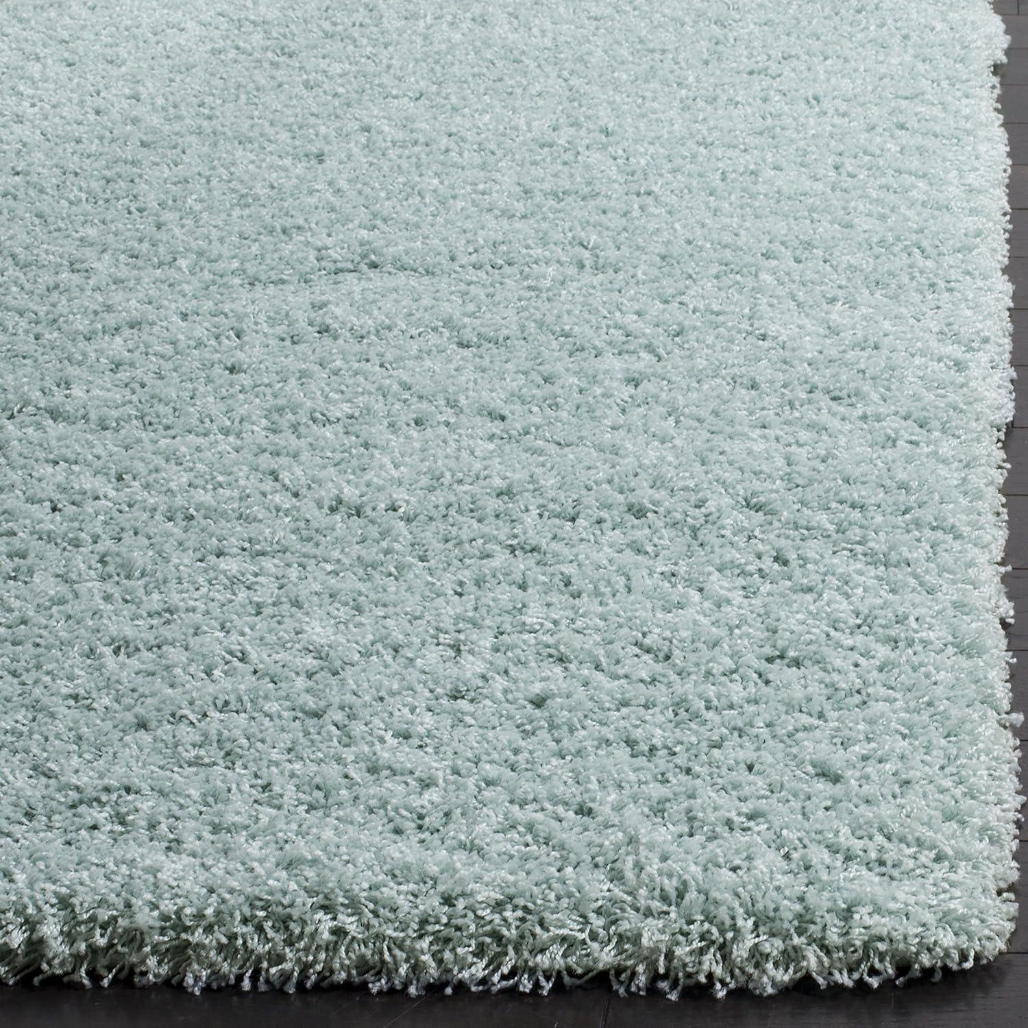 Laguna Shag SGL303 Power Loomed Indoor Area Rug - Light Blue - 6'7"x6'7" - Safavieh.