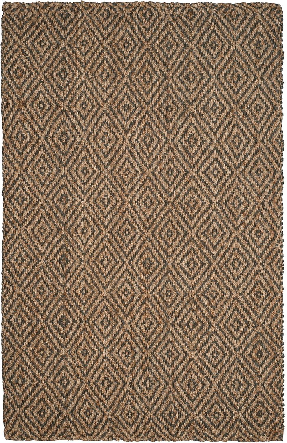 Natural Fiber NF181 Hand Woven Indoor Area Rug - Natural/Grey - 5'x8' - Safavieh.