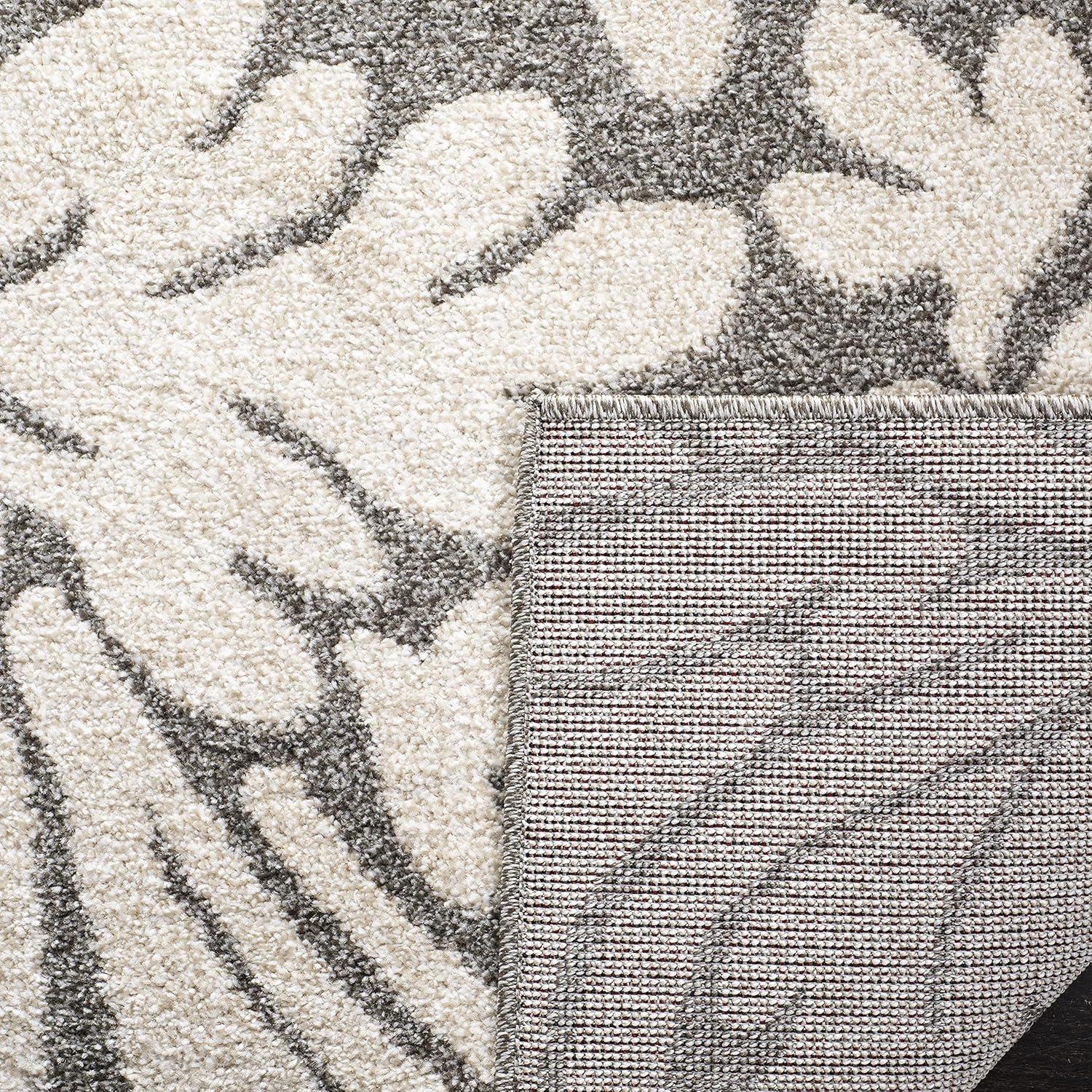 Amherst AMT425 Power Loomed Indoor Accent Rug - Dark Grey/Beige - 3'x5' - Safavieh