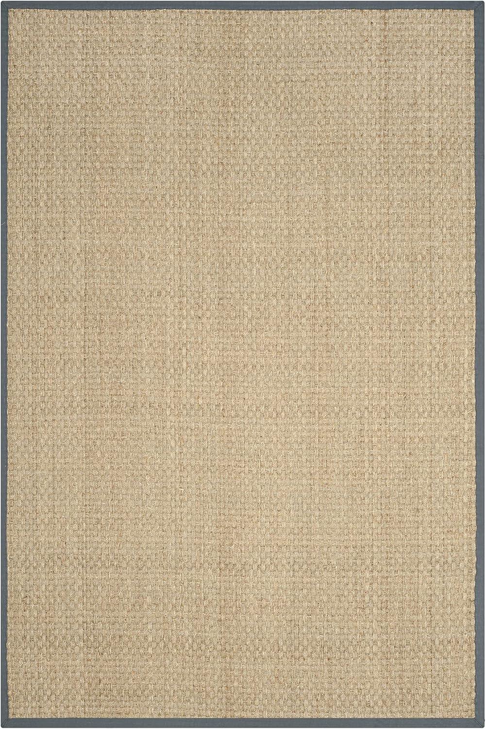 Natural Fiber NF114 Power Loomed Indoor Area Rug - Natural/Dark Grey - 6'x9' - Safavieh.