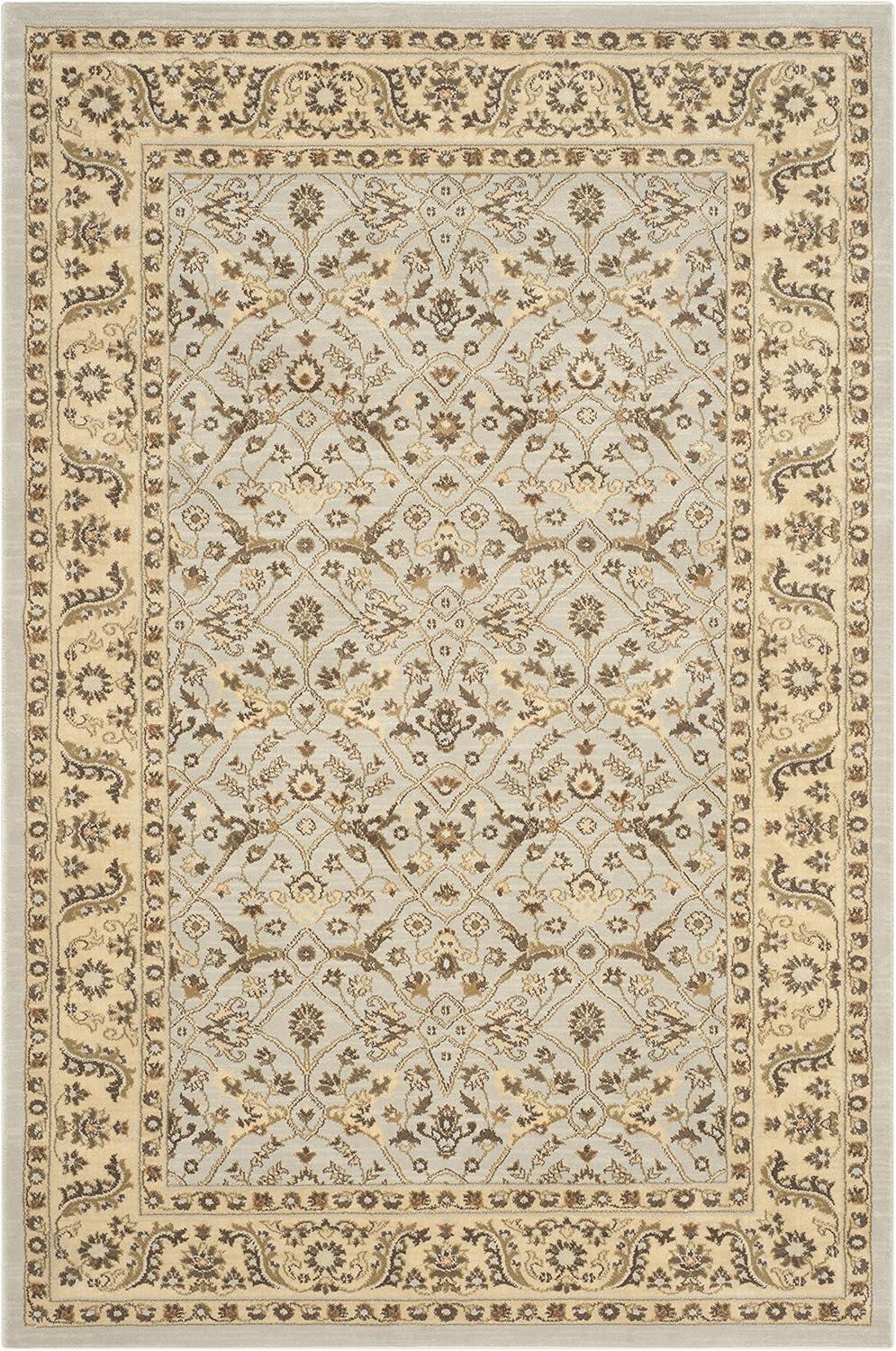 Florenteen Grey and Ivory 5' x 7' Synthetic Area Rug