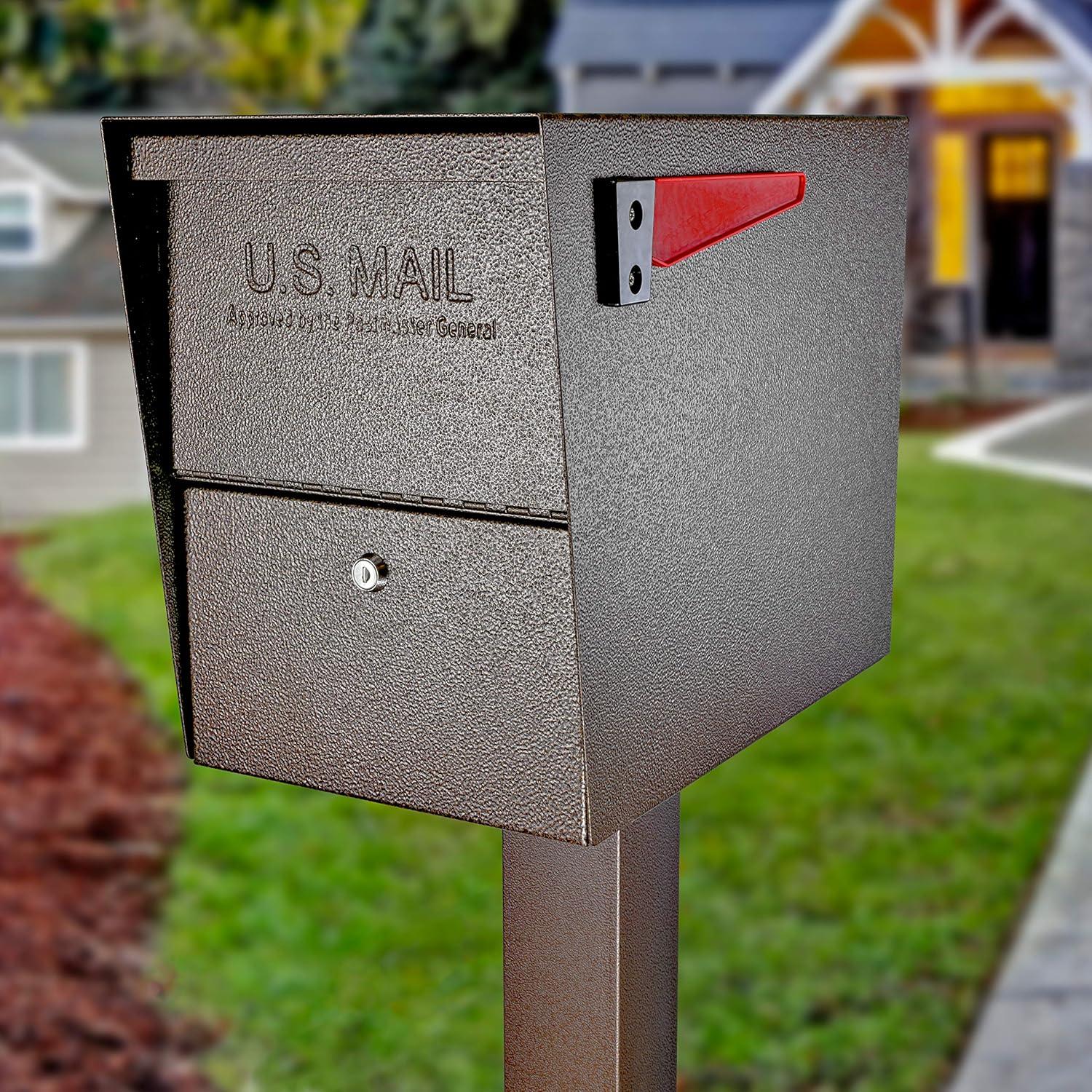 Package Master Locking Post Mounted Mailbox
