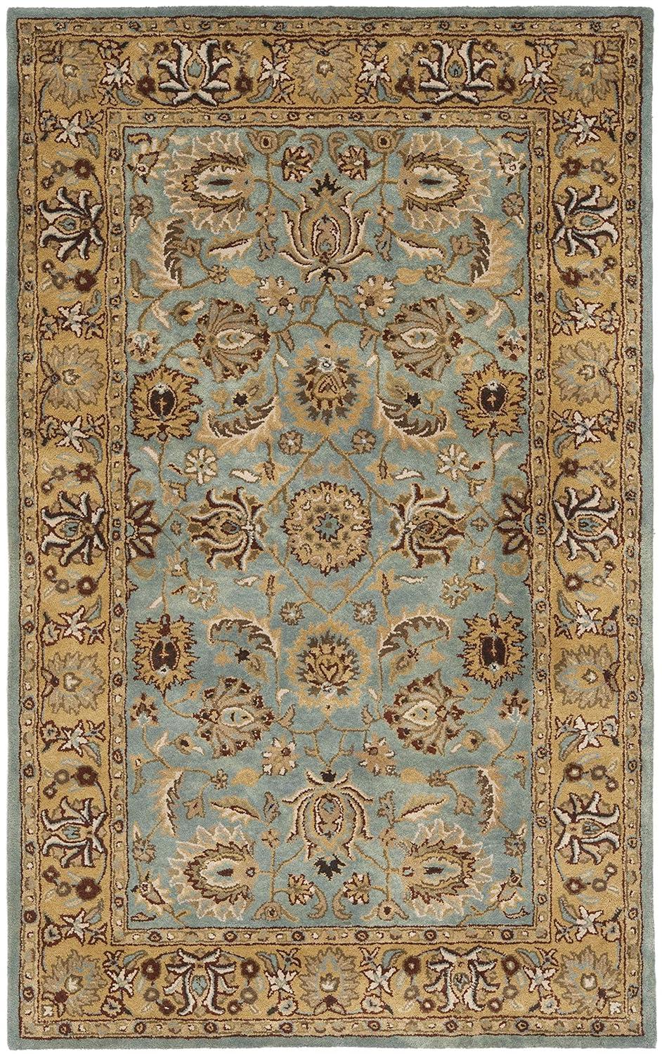 Heritage HG958 Hand Tufted Area Rug - Blue/Gold - 3'x5' - Safavieh