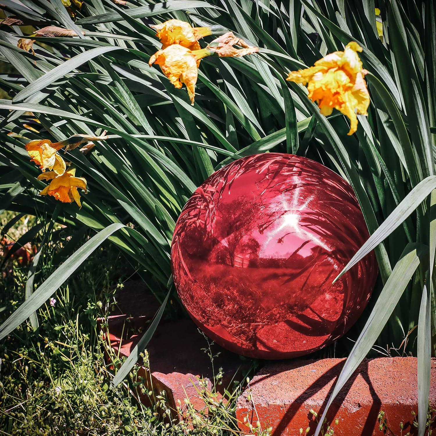 The Holiday Aisle® Champlain Metal Abstract Gazing Ball