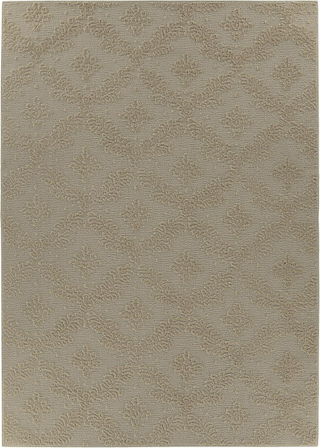 Luxurious Tan Square Tufted Area Rug 12' x 12' with Easy Care Features