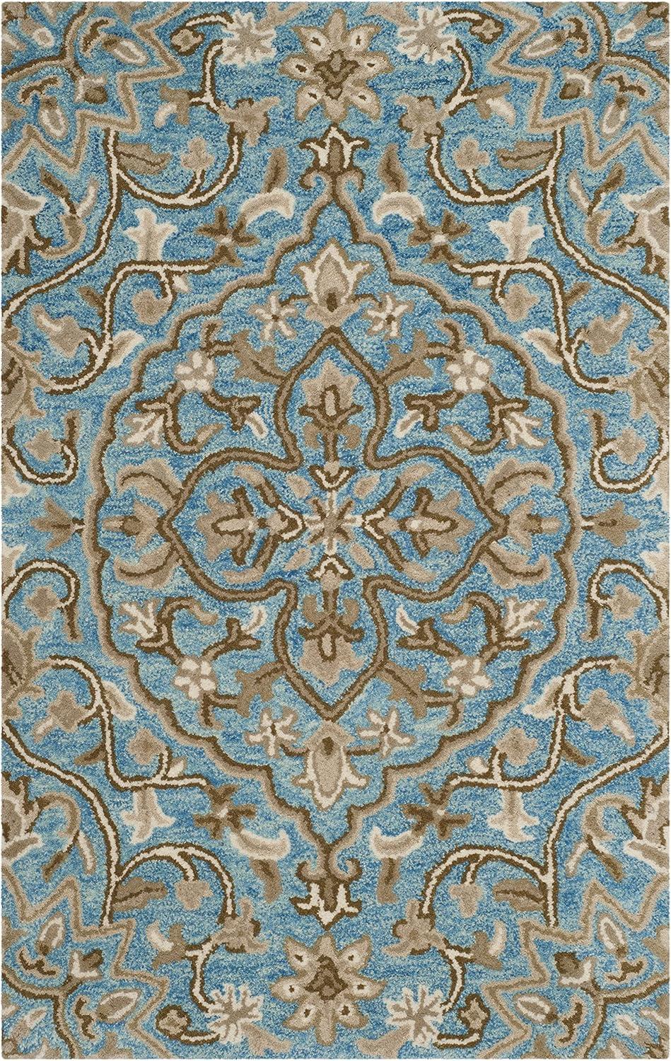 Bella BEL673 Hand Tufted Accent Rug - Gold/Taupe - 2'6"x4' - Safavieh.