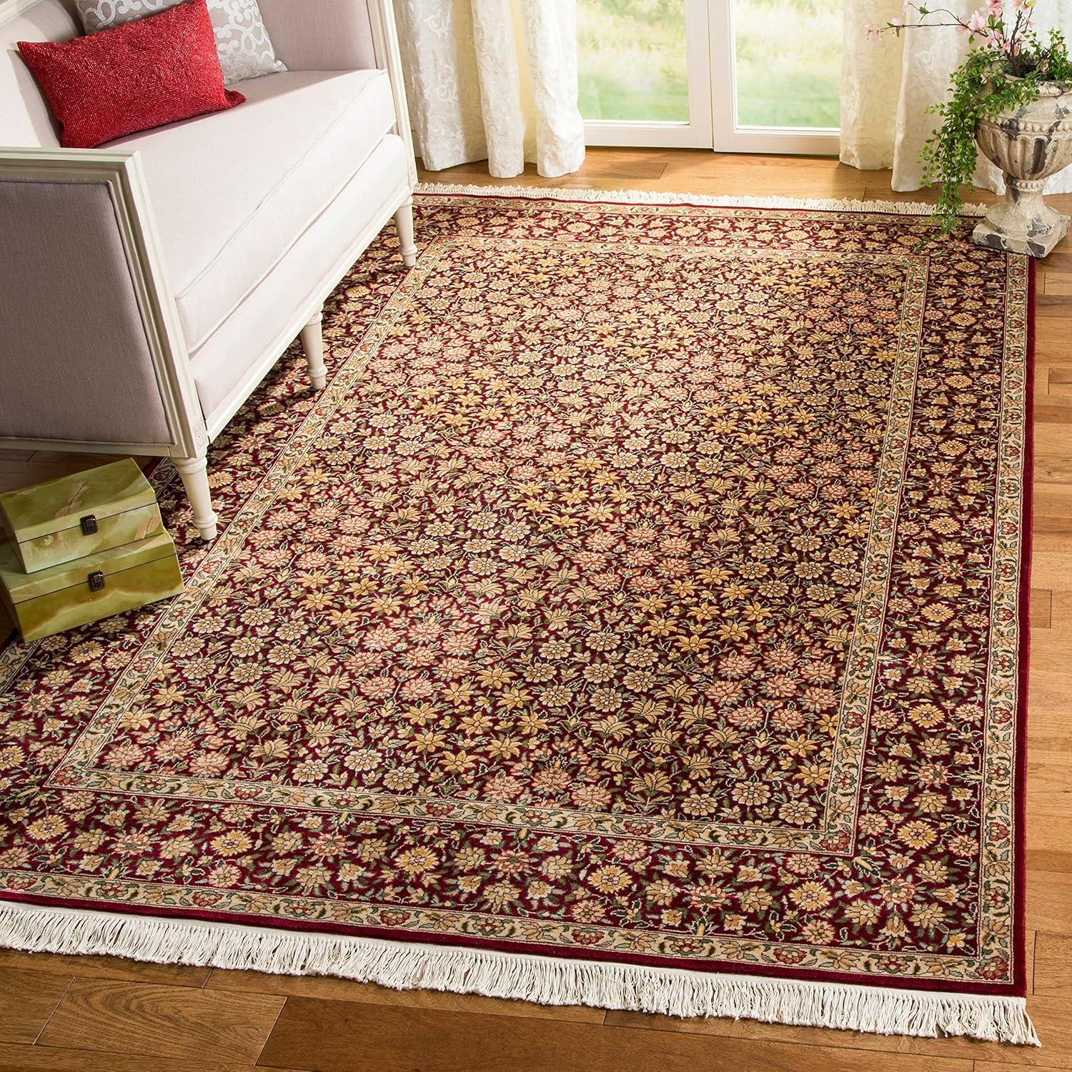 Royal Kerman 100% Wool Pile Floral Rug