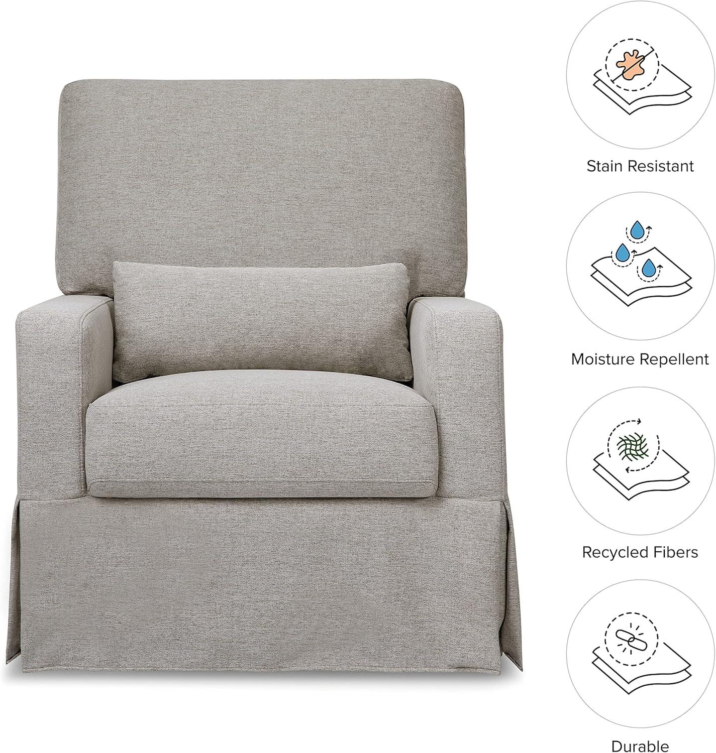 Crawford Upholstered Swivel Glider