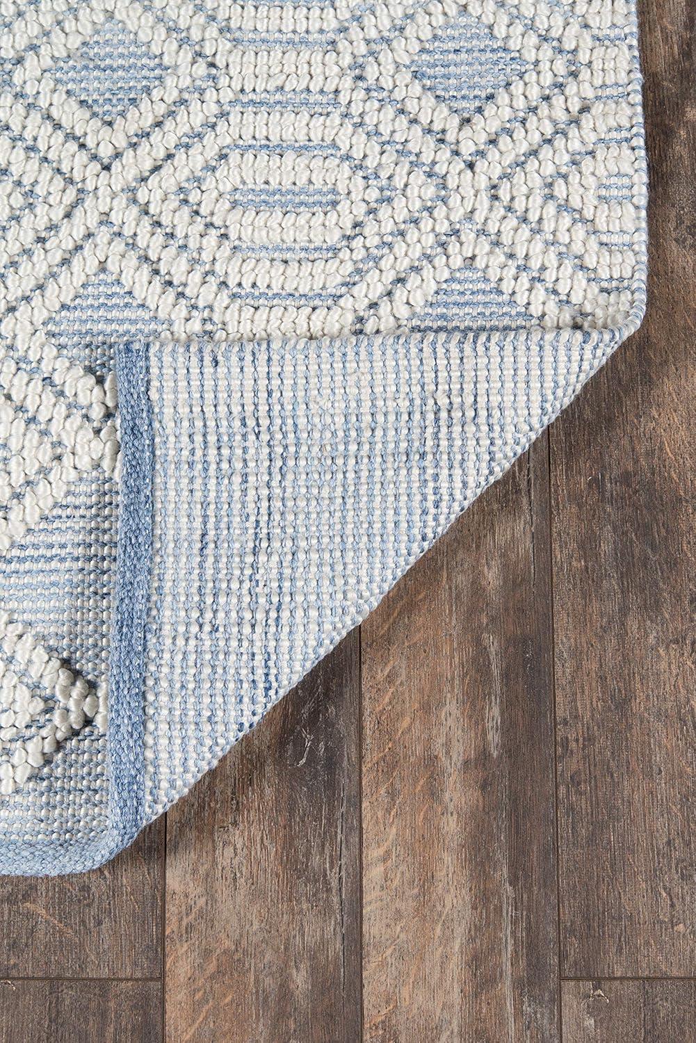2'x3' Hermosa Cara Accent Rug Light Blue - Momeni: Modern Geometric Indoor/Outdoor Medium Pile, Handmade Woven Rug