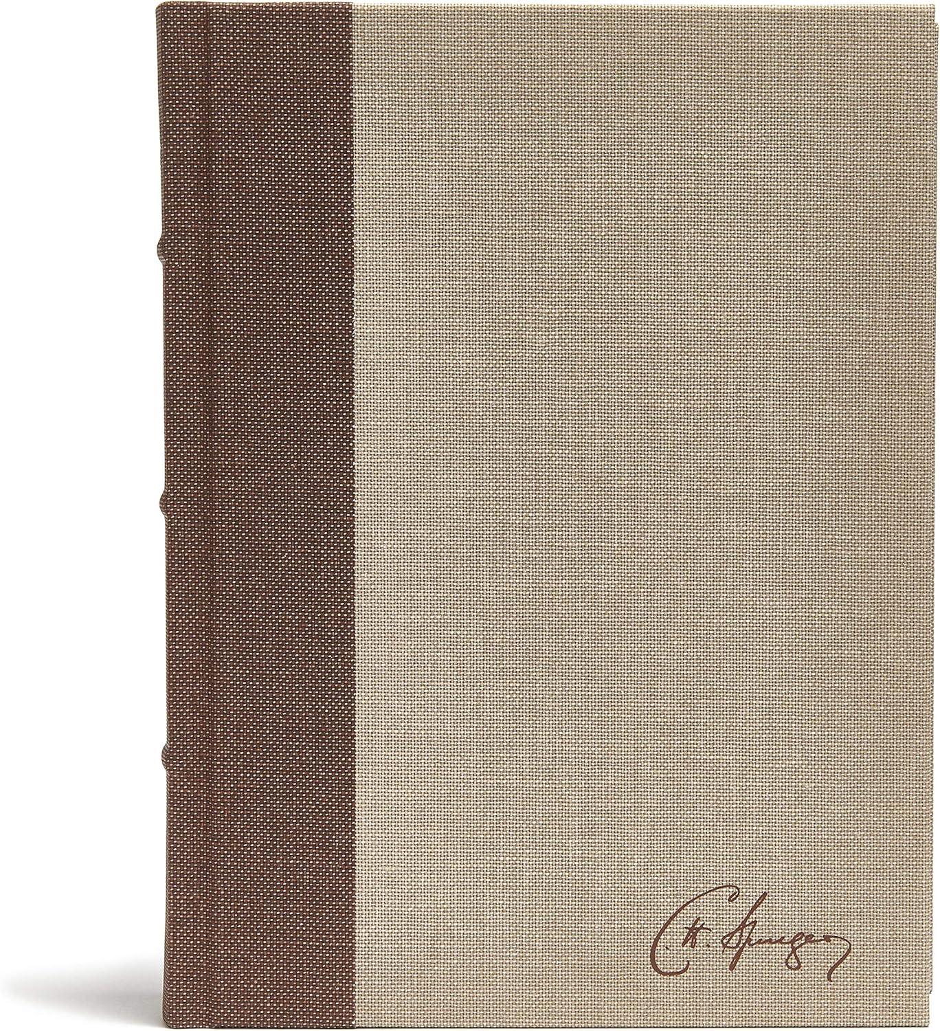 CSB Spurgeon Study Bible, Brown/Tan Cloth Over Board - by  Alistair Begg & Csb Bibles by Holman (Hardcover)