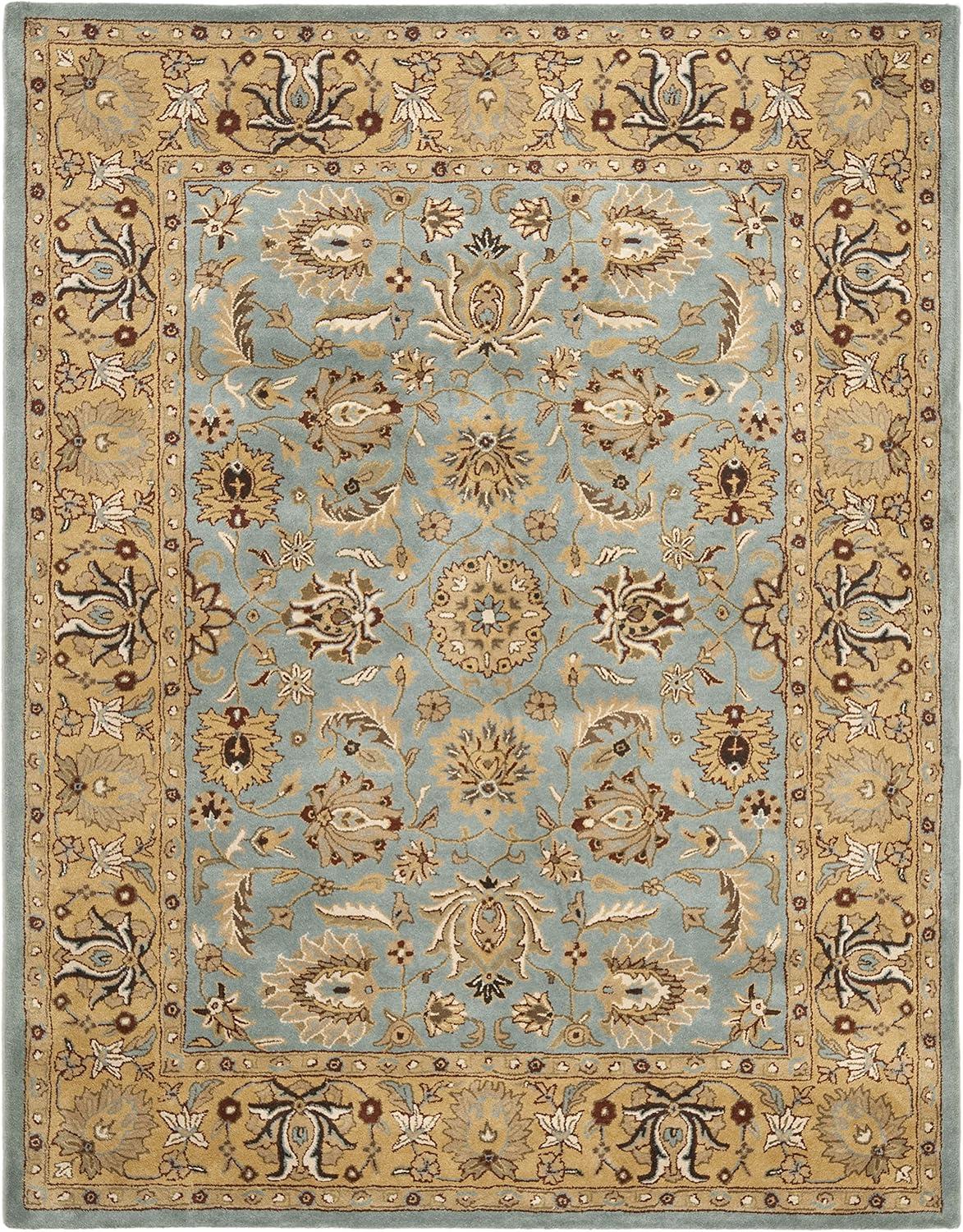 Heritage Luscious Blue Hand-Tufted Wool Square Rug, 72x22 in