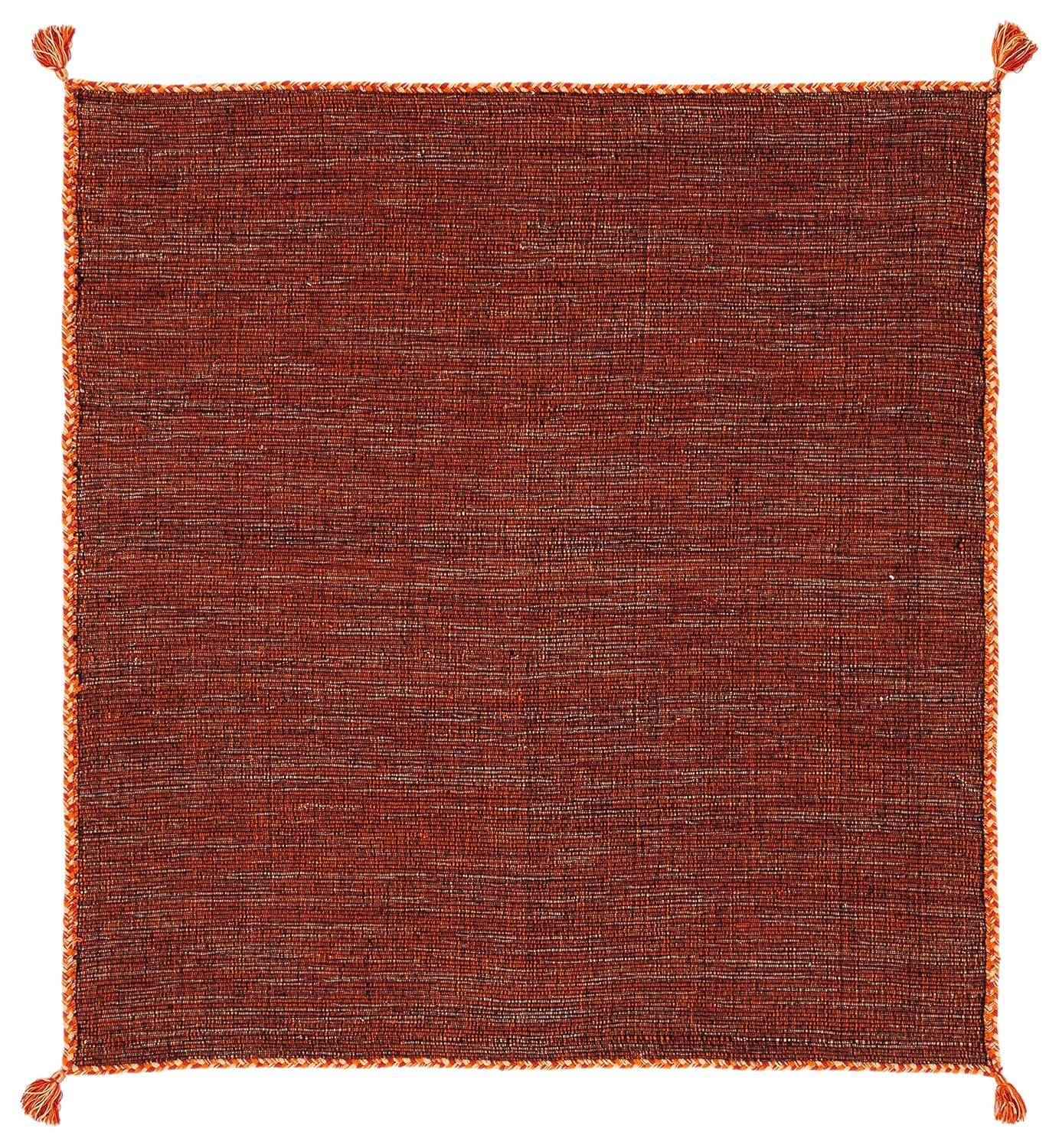 Montauk MTK150 Hand Woven Indoor Area Rug - Orange/Black - 5'x5' - Safavieh